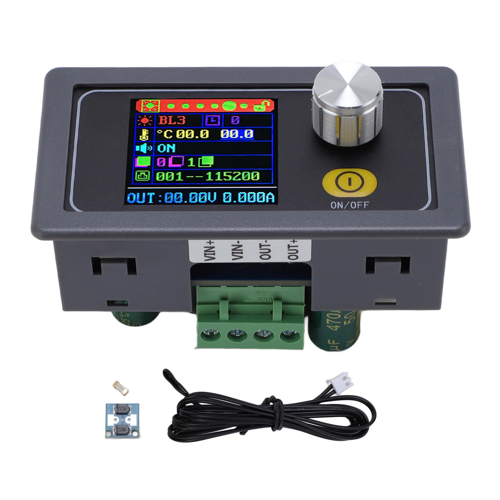 DC na DC 12A Cyfrowy Regulator Napięcia z Wyświetlaczem 6-30 V do 0-36 V Regulowany Konwerter Step Up Down z Pokrętłem Potencjometru Przełącznik Włączania i Wyłączania dla