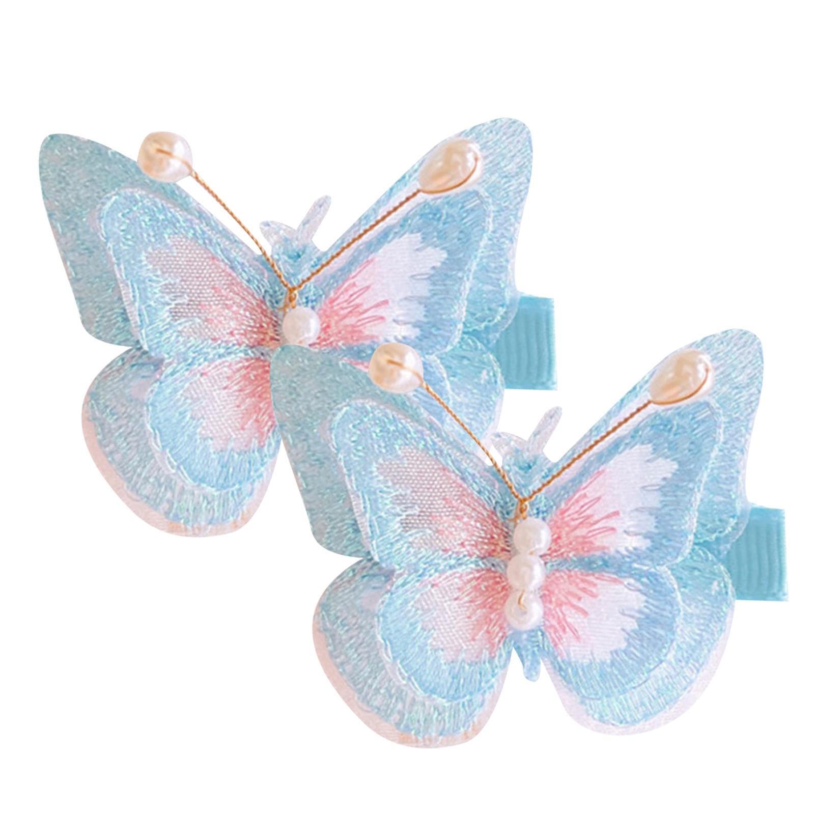 Amazon.co.jp: 髪用バタフライクリップ - 動く飛んでいる蝶,かわいい