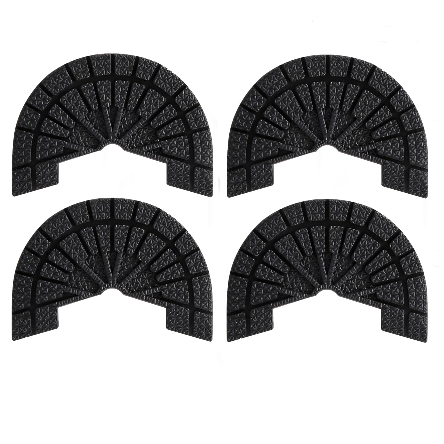 Shayee Shoes Sole Protectors for Air Jordan 1,Strong Self-Adhesive Heel Pad Repair Plates,Cushion Noise Reduction Skid Proof for Men and Women Sneaker 2 Pairs (Black, 5-6)