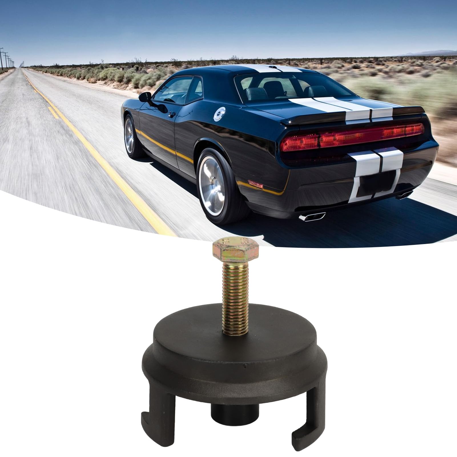 Poleas del Cigüeñal del Motor 25264 Kit de Herramientas de Polea de Cigüeñal con Extractor de Equilibrador Armónico para Motor de 5,3 L 5,7 LS1 6,0 LS2 6,2 LS3 7,0 L