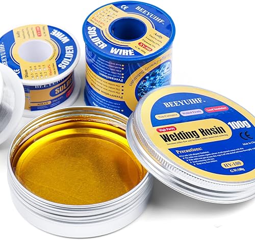 Miniatura 5 de Flujo de pasta de colofonia sólida de 352 oz100 g flujo de soldadura soldadura de fundente pasta de soldadura soldadura de flujo para limpieza de