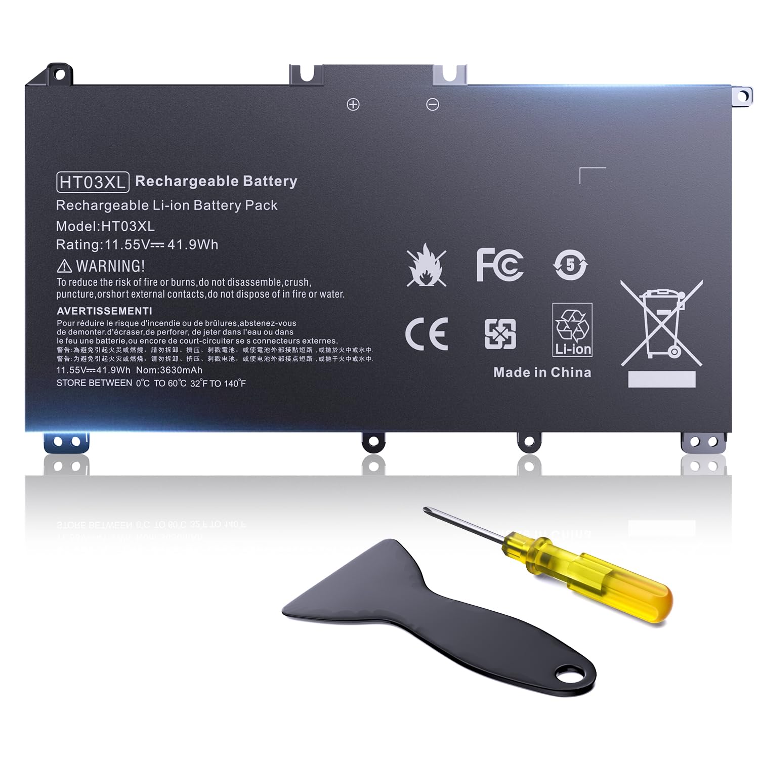 OILLvi L11119-855 HT03XL Laptop Battery for HP Pavilion 14-CE 14-CF 14-CK 14-CM 14-DH 14-DK 14-DF 14-MA 14Q-CS 14Q-CY 15-CS 15-DQ 15-DA 15-DB 15-CW 17-BY 17-CA 240 245 250 255 G7 340 348 G5