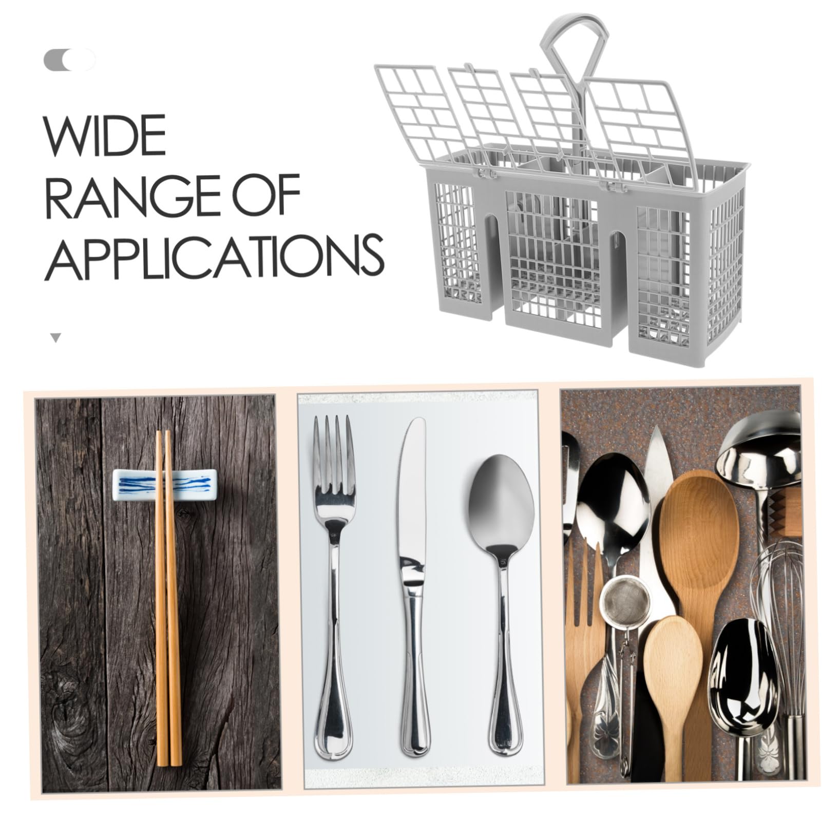 Uonlytech 3piezas Cesto De Cubiertos Para Lavavajillas De Diseño Organizador De Utensilios Para Almacenamiento Cocinas y Lavavajillas Para y