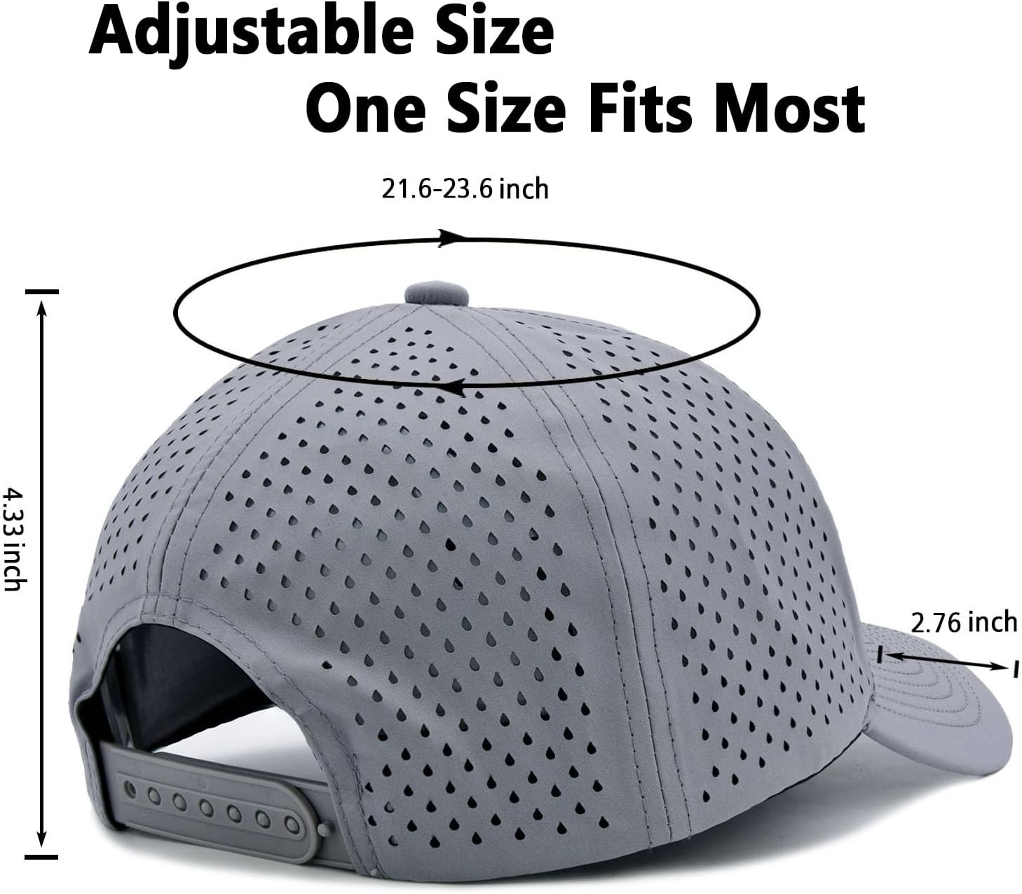 Quick Dry Trucker Hat for Men & Women, Laser Cut Mesh Baseball Cap for Outdoor Sports, Running, Workouts - Image 5