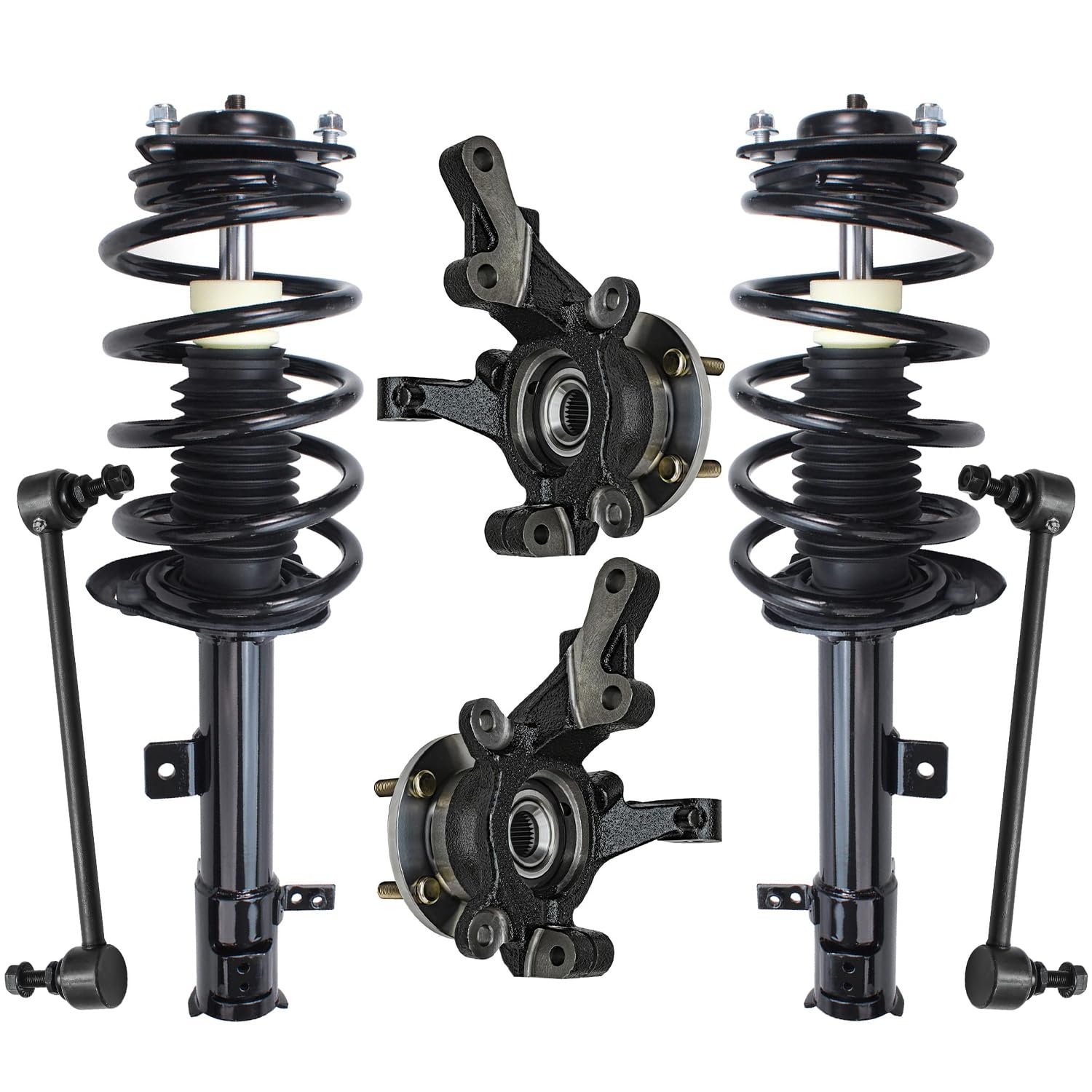 Detroit Axle - Front Steering Knuckles and Wheel Hub Bearings