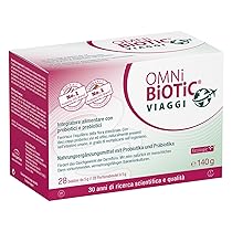 OMNi BiOTiC VIAGGI | Polvere | Con 10 Ceppi Probiotici | VEGANO | Senza OGM | 28 Bustine da 5g