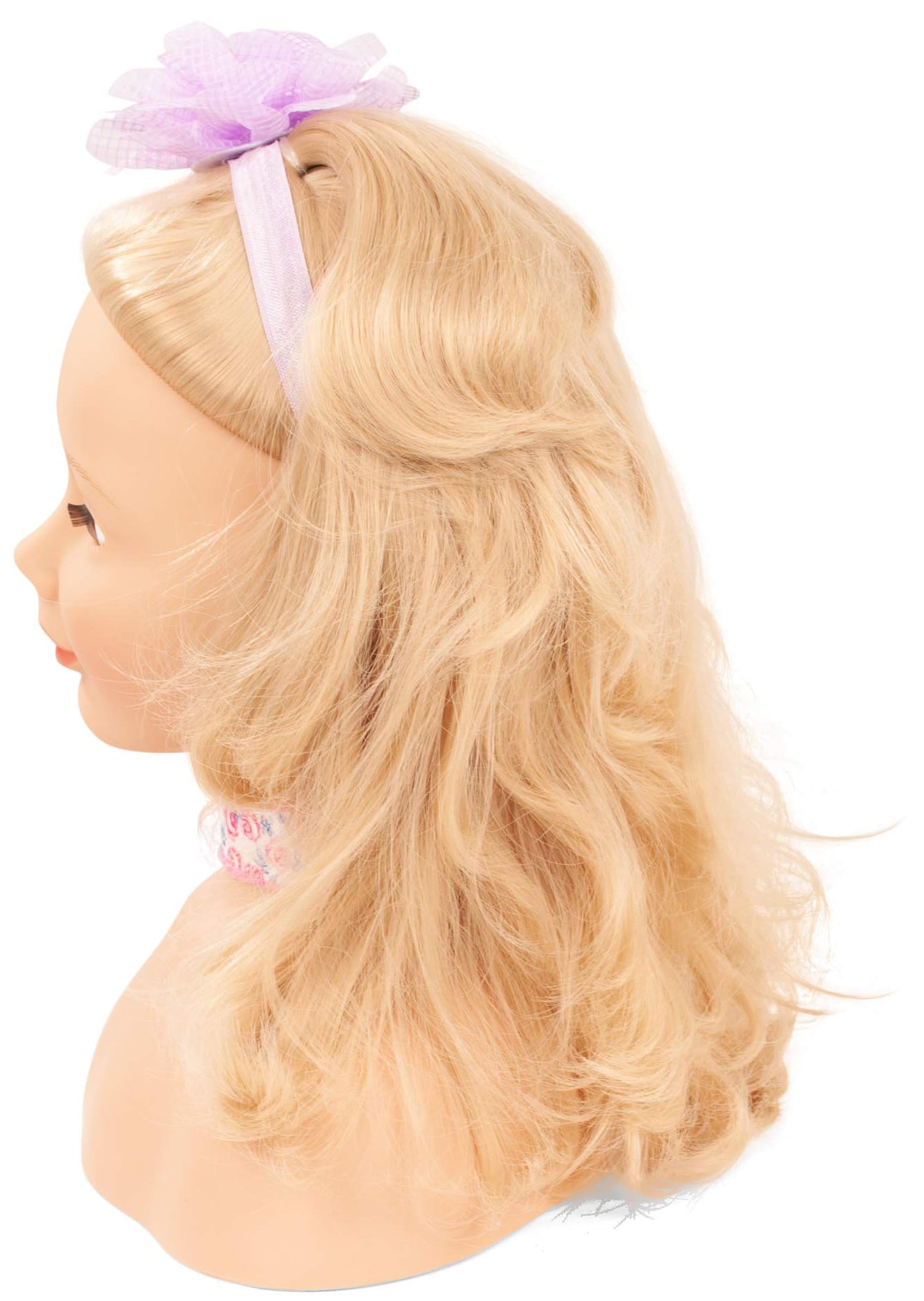Götz Haarwerk 2492058 Signature Edition Frisierkopf mit blonden Haaren, braunen Augen - Frisierkopf 28 cm hoch - 37-teiliges Set - geeignet für Mädchen ab 3 Jahren