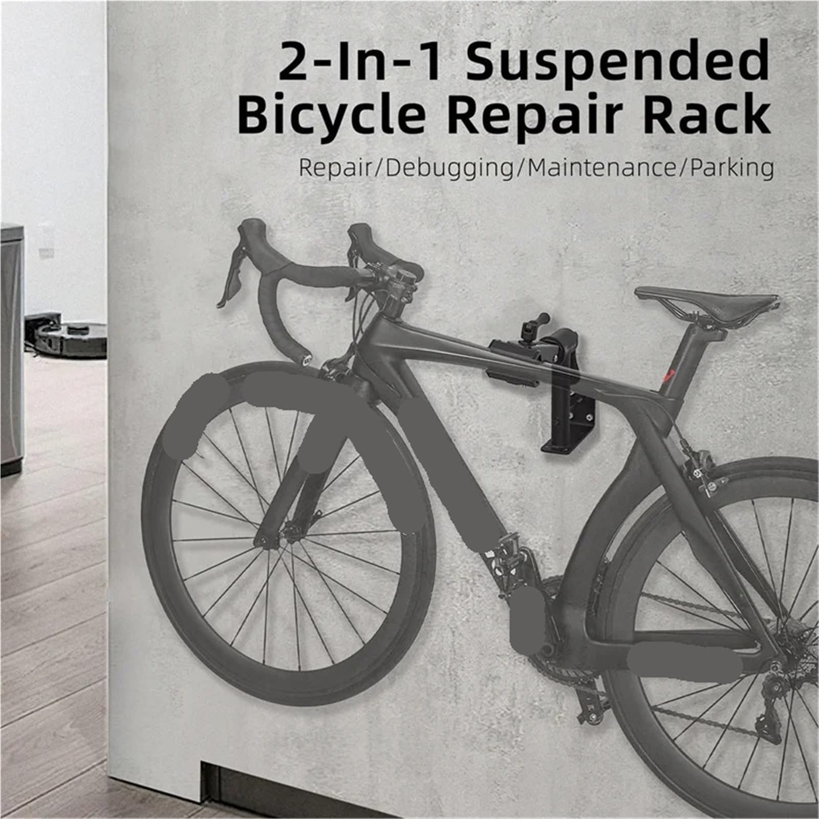 Soporte de reparación bicicletas escritorio, soporte pared for estacionamiento interior, trabajo mantenimiento, exhibición , herramientas Soporte Bicicleta Suelo
