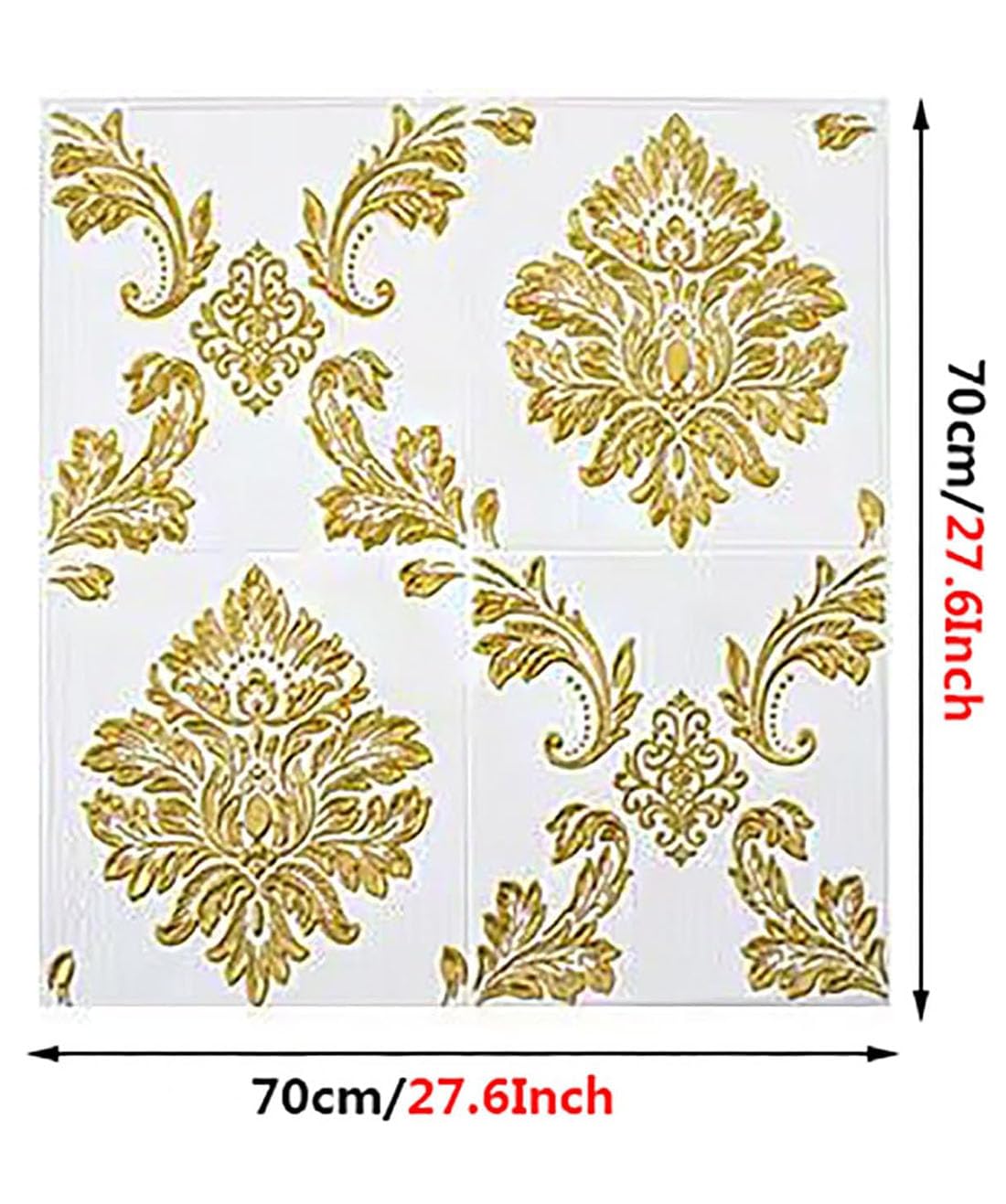 Wodoodporna tapeta 3D XPE, tapeta na płytki kuchenne, przyklejanie i odklejanie, panele okładzinowe pianka, do domu, łazienki, mebli do sypialni - 70 x 70 cm, szara
