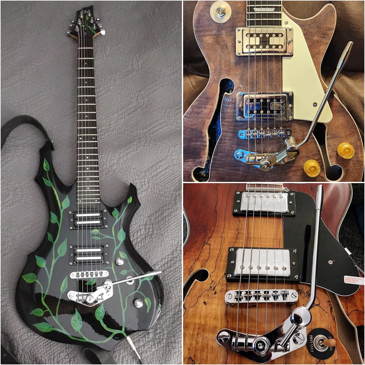 Końcówka do gitary elektrycznej Vibrato Tremolo Bridge i Tune-O-Matic Roller Guitar Bridge pasuje do gitary w stylu LP SG (złoty)