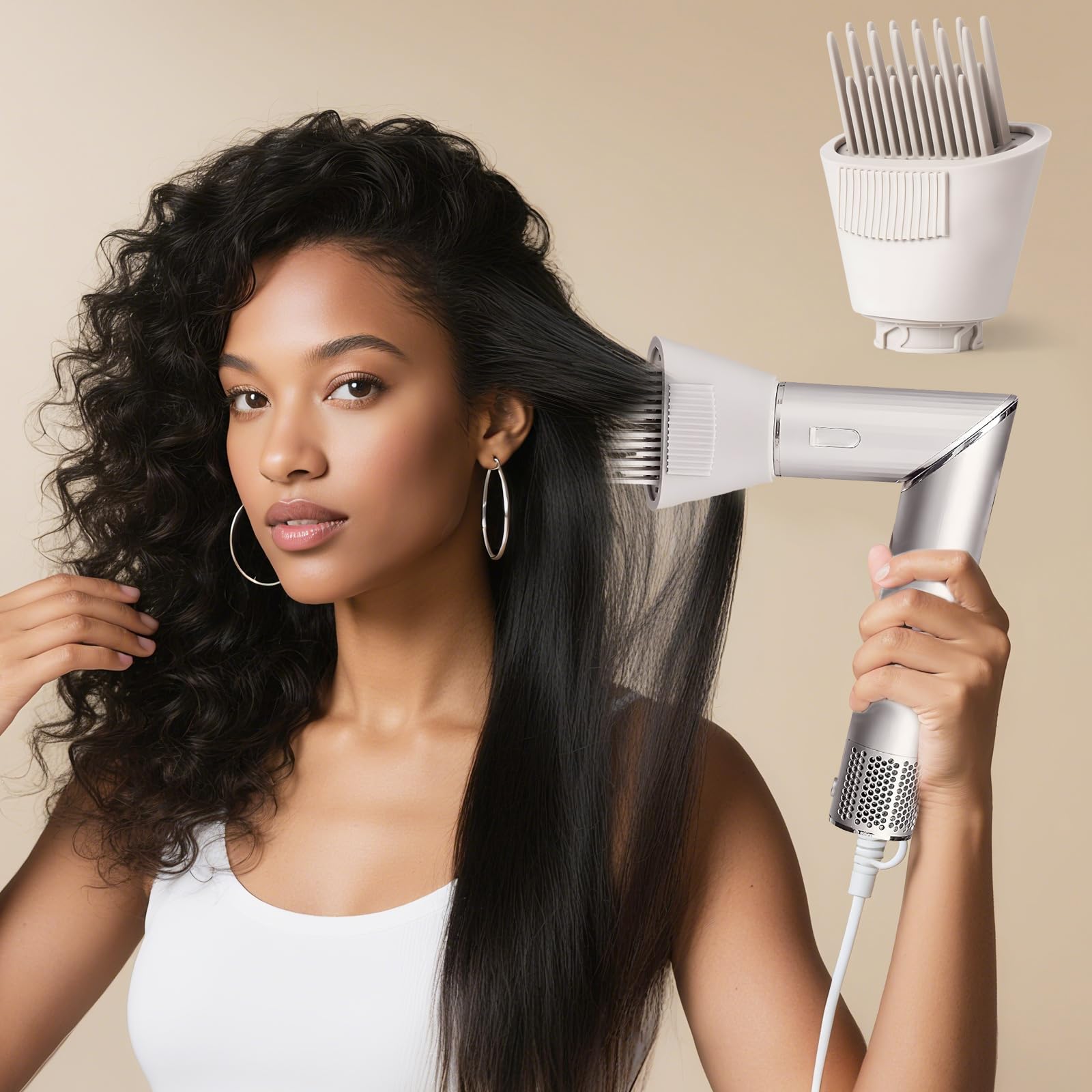 Haarstyling-Werkzeug für Shark XSKHD4PA FlexStyle FrizzFighter Finishing Tool (2)