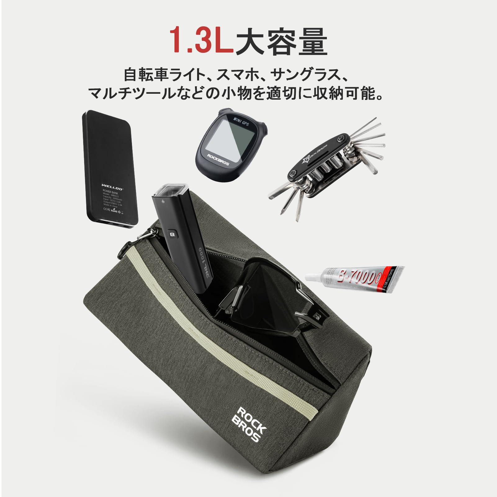 Amazon | ROCKBROS(ロックブロス)自転車 フロントバッグ