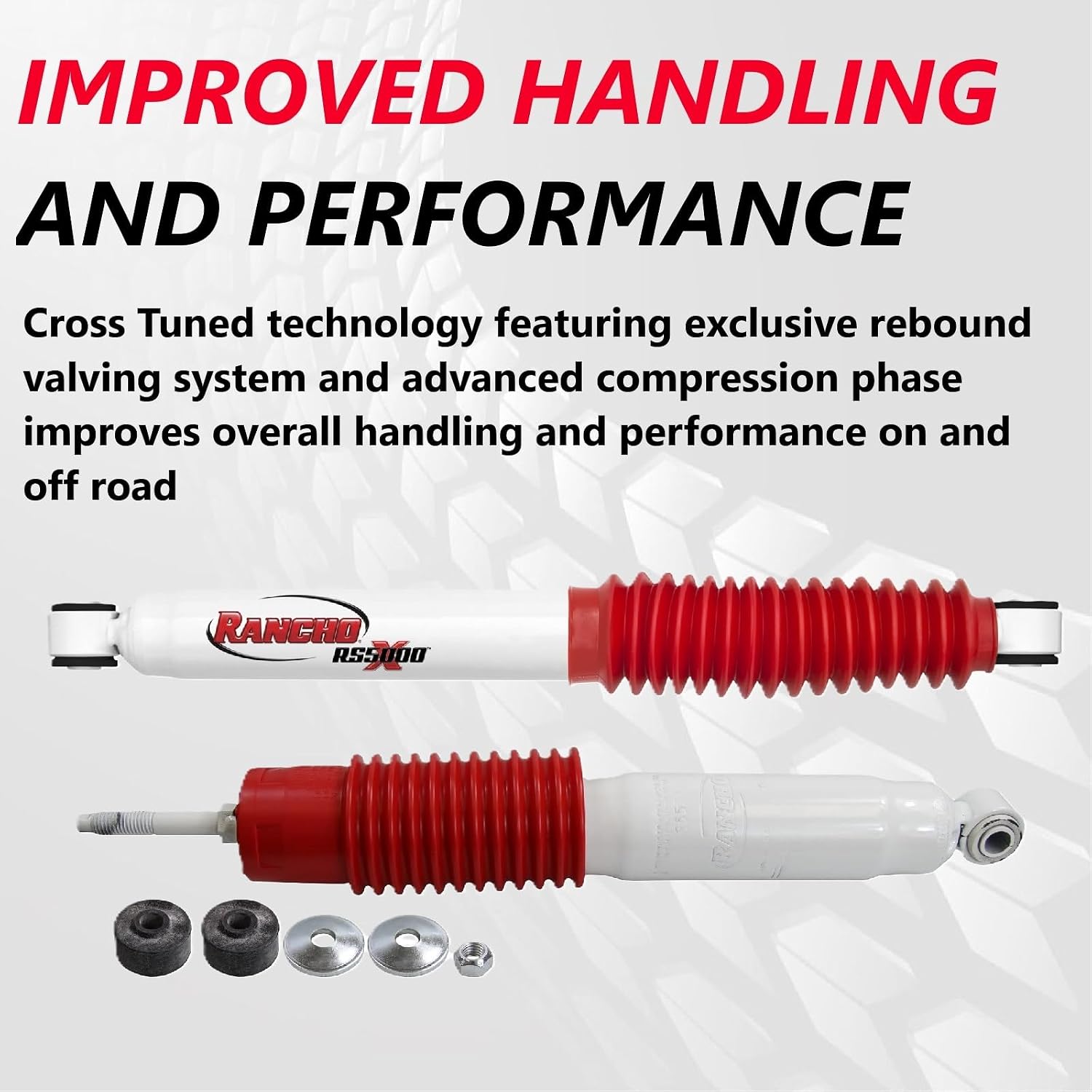 Rancho RS5000X Gas Shock Set 2001-2010 GMC Sierra 2500 HD w/1-2.5" Lift
