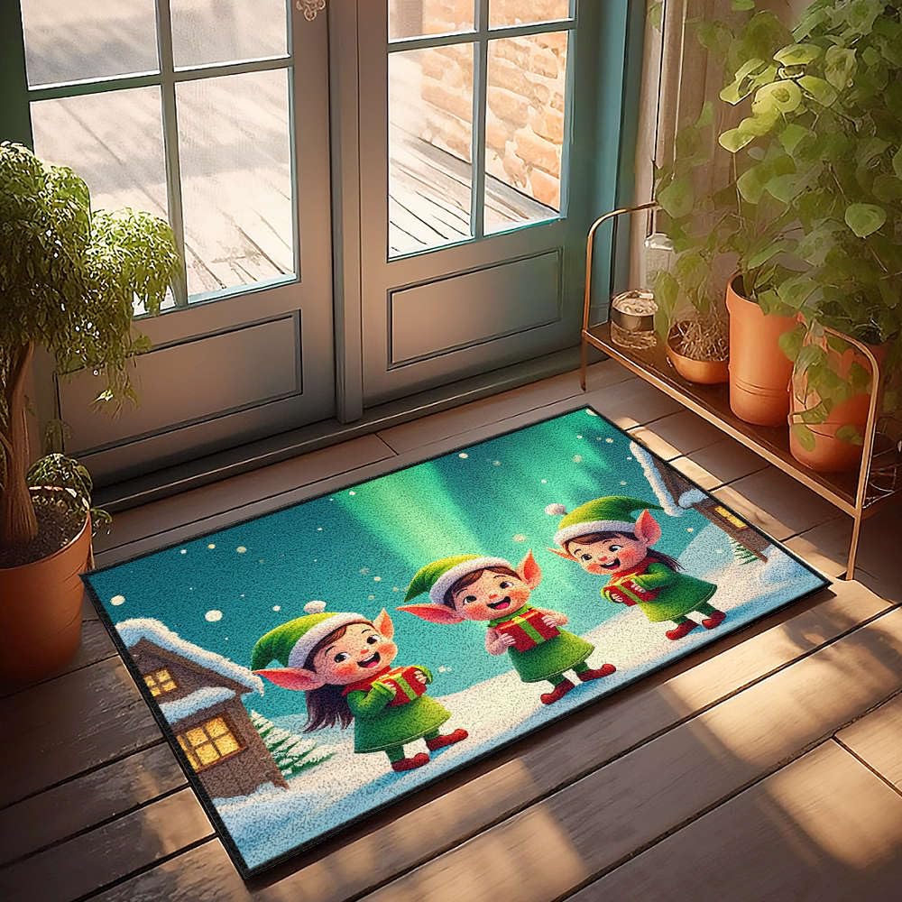 Paillasson extérieur décoration d'intérieur pour homme drôle tapis elfes