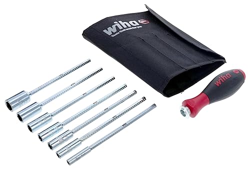 Wiha 28196 Drive-Loc VI Juego de cuchillas intercambiables en bolsa duradera, 8 piezas