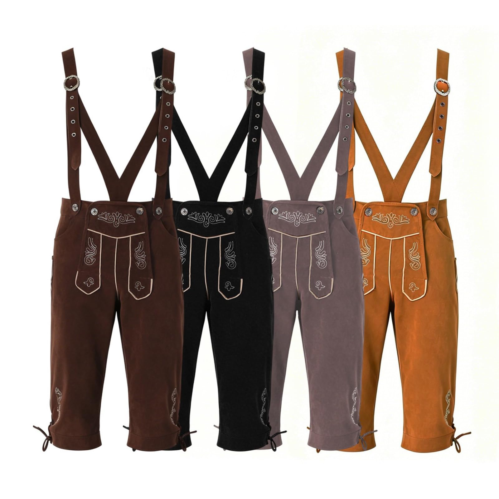 Oktoberfest Herren Outfit, traditionelle bayerische Hosenträgerhose für Erwachsene, Trachtenoptik mit stabiler Verarbeitung, perfekt für Herbstfestveranstaltungen, Festparaden und Cosplay-Anlässe