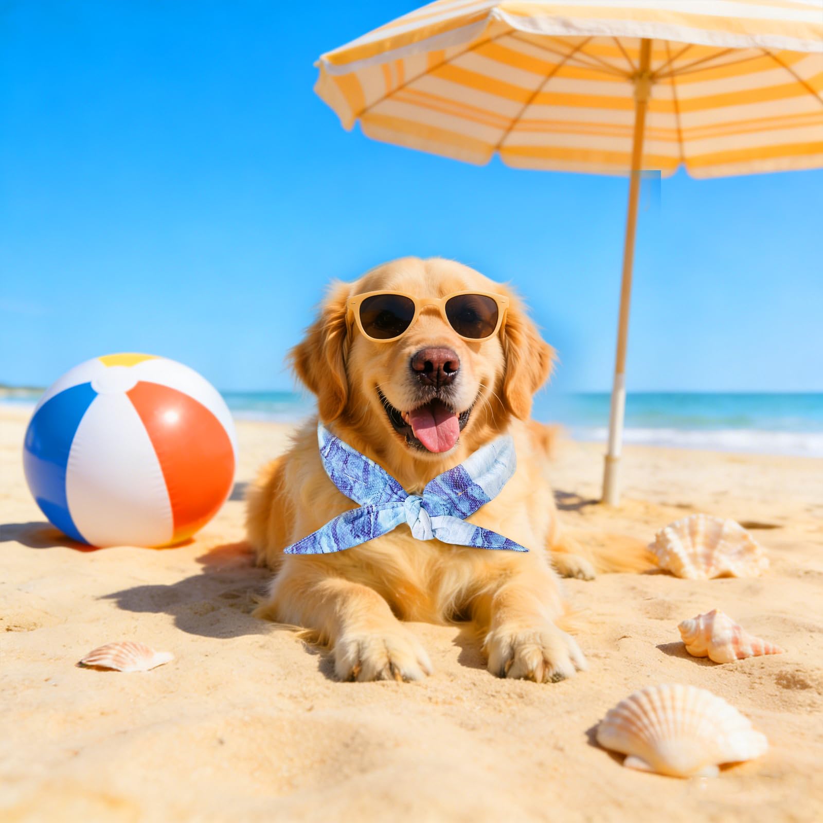 Collare di Raffreddamento per Cani, Sciarpa Rinfrescante Traspirante per Animali Domestici, Taglia M