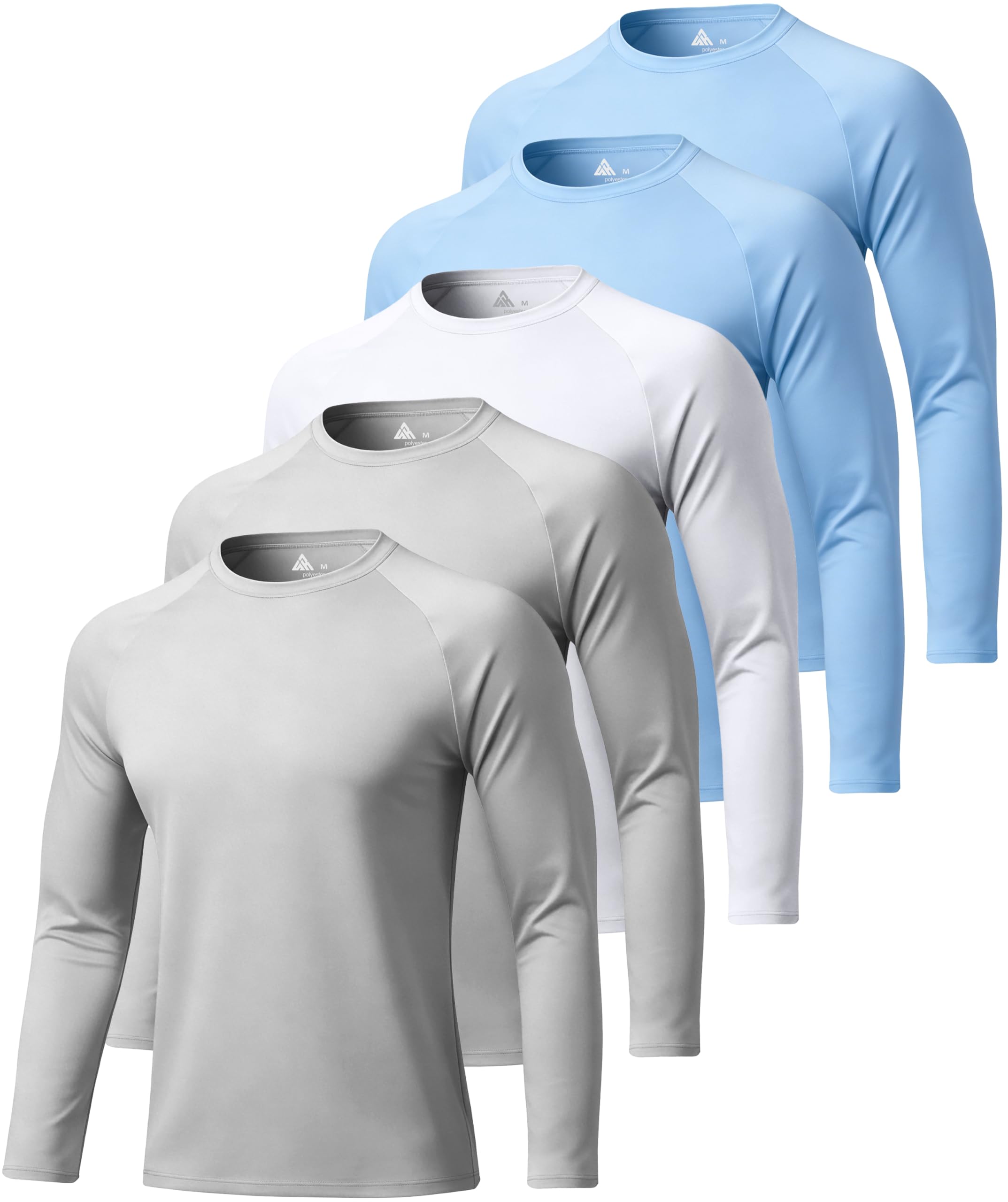 ZITY Long Sleeve Shirts for Men UPF 50+ Moisture Wicking Workout