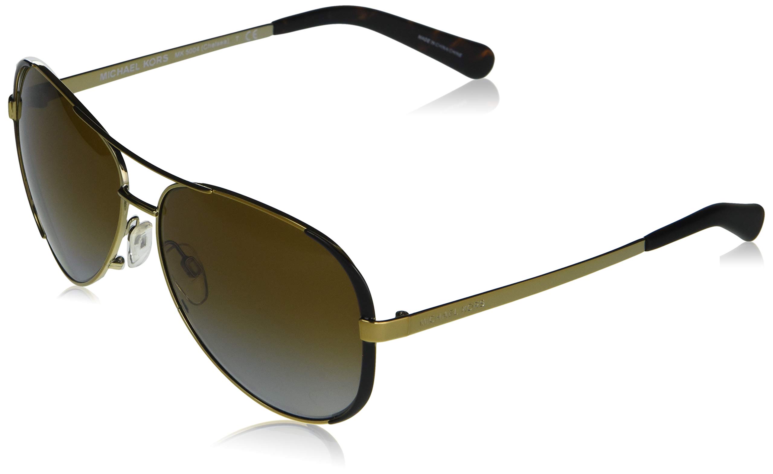 Michael Kors Chealsea Womens Sunglasses M5004 1014T5 Gold Aviator Polarized  59mm