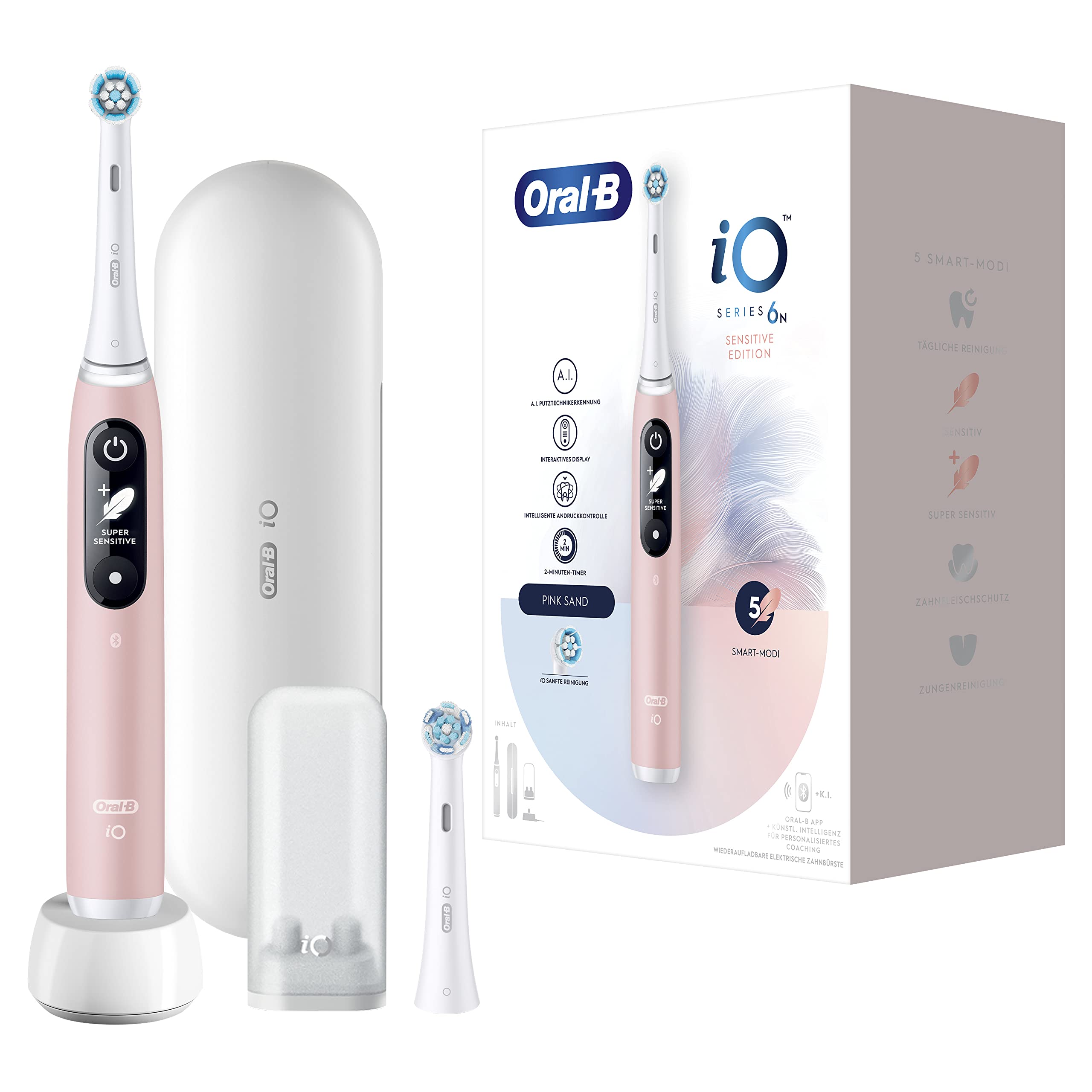 Oral-B iO 6 Pink Sensitive Edition Electric Toothbrush Sensitive