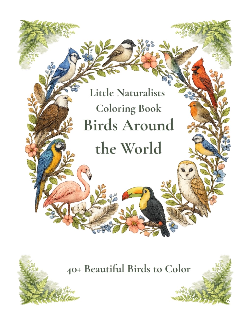 Birds Around the World: 40+ Beautiful Birds to Color