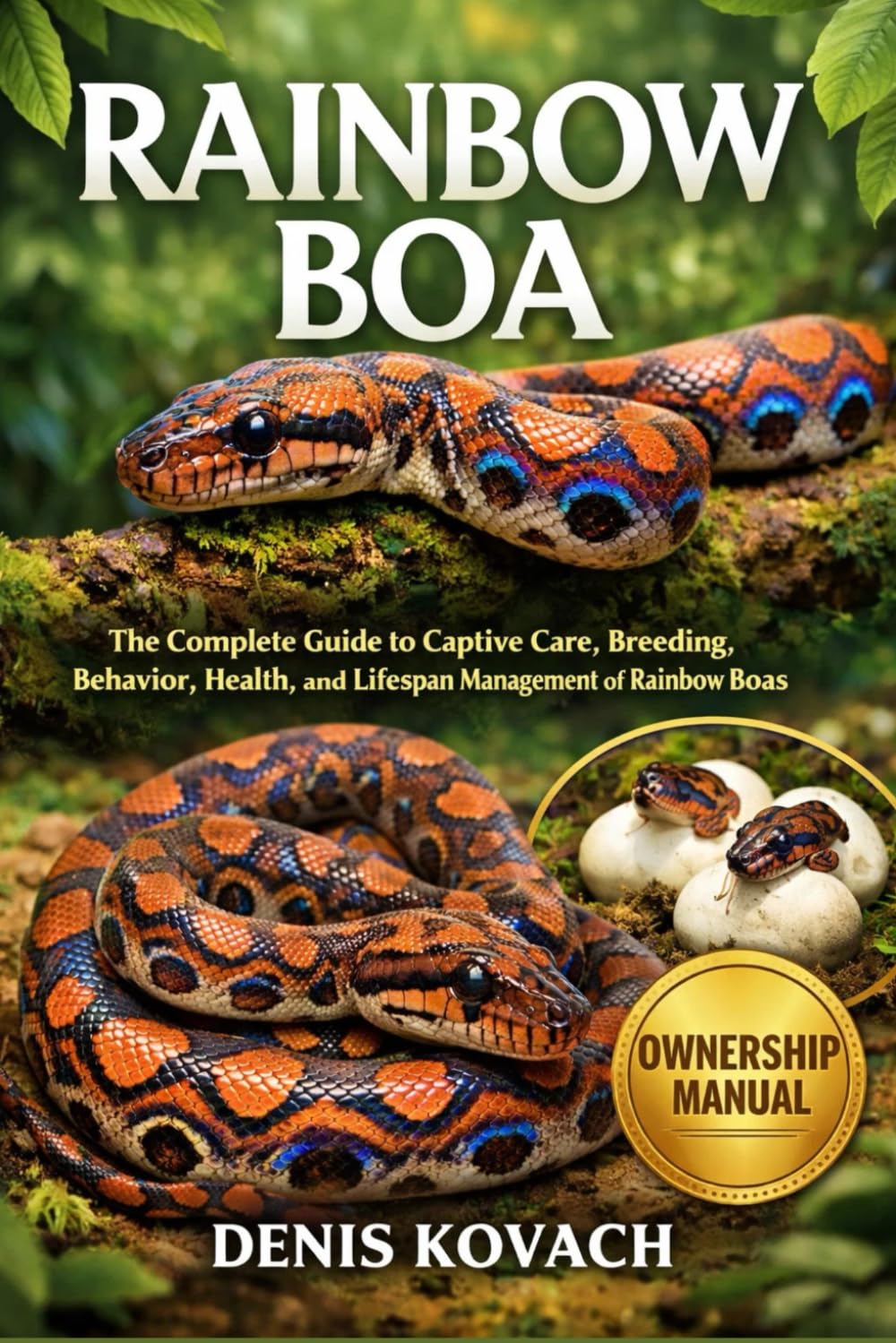 RAINBOW BOA: The Complete Guide to Captive Care, Breeding, Behavior, Health, and Lifespan Management of Rainbow Boas