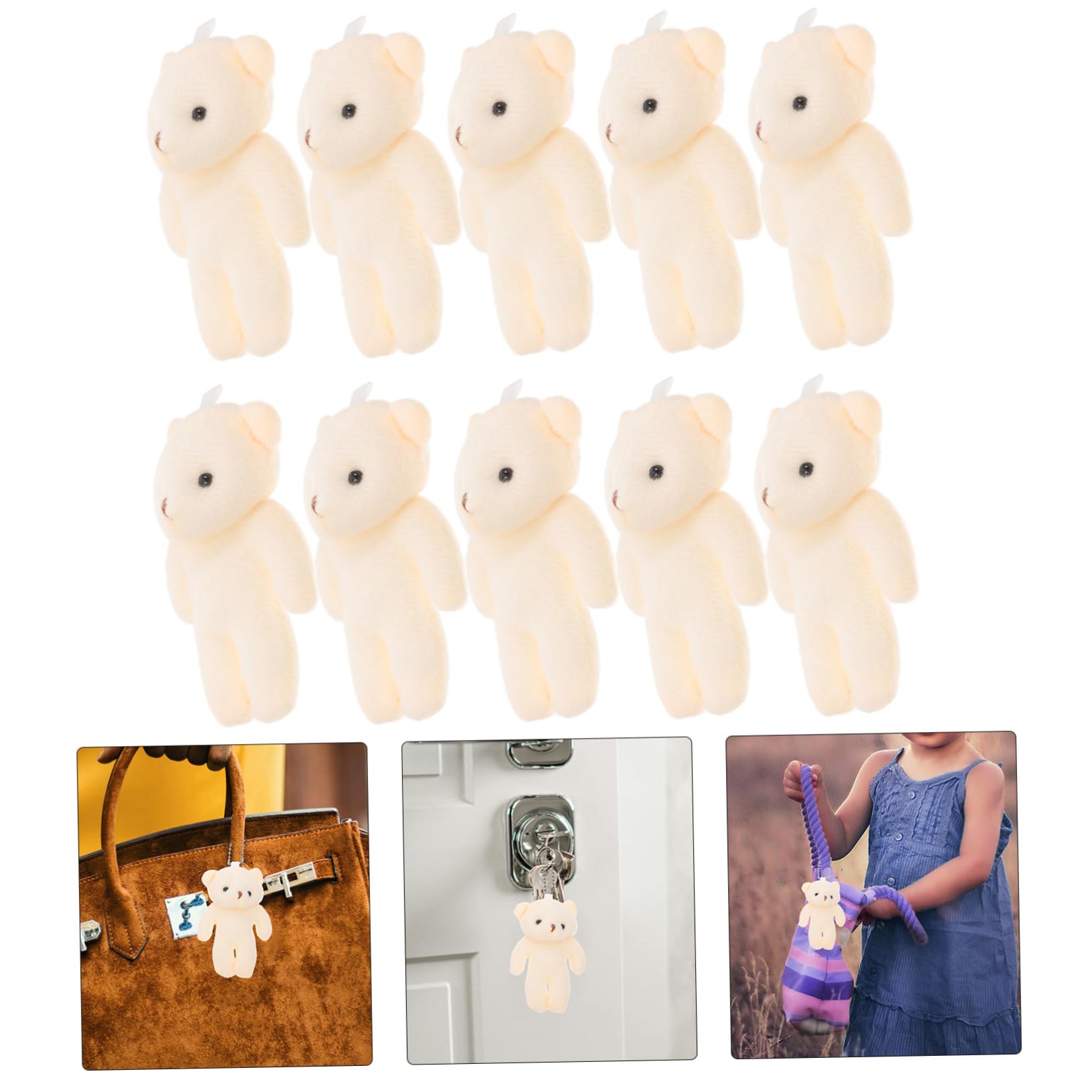 10pezzi Orsetto Piccolo Giocattolo in Cotone Pp Forma Di Per Ragazzo Decorazione Regalo