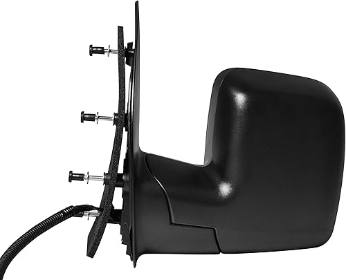 Miniatura 4 de Dependable Direct Espejo retrovisor con textura lateral para Ford Van E-150 E-250 E-350 E-450 Super Duty 2010-2014, funciona con potencia, plegable