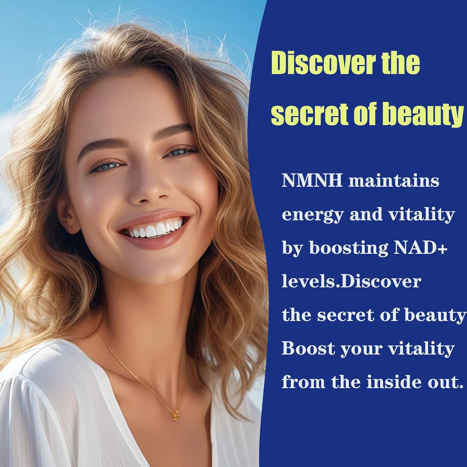 NMNH (Dihydronicotinamide Mononucleotide),NMNH Supplement 1000mg Pure Nicotinamide Mononucleotide Boosts NAD+ Levels, NAD Supplement,for Energy,Immune,Non-GMO, Gluten Free,120 Capsules - Image 6