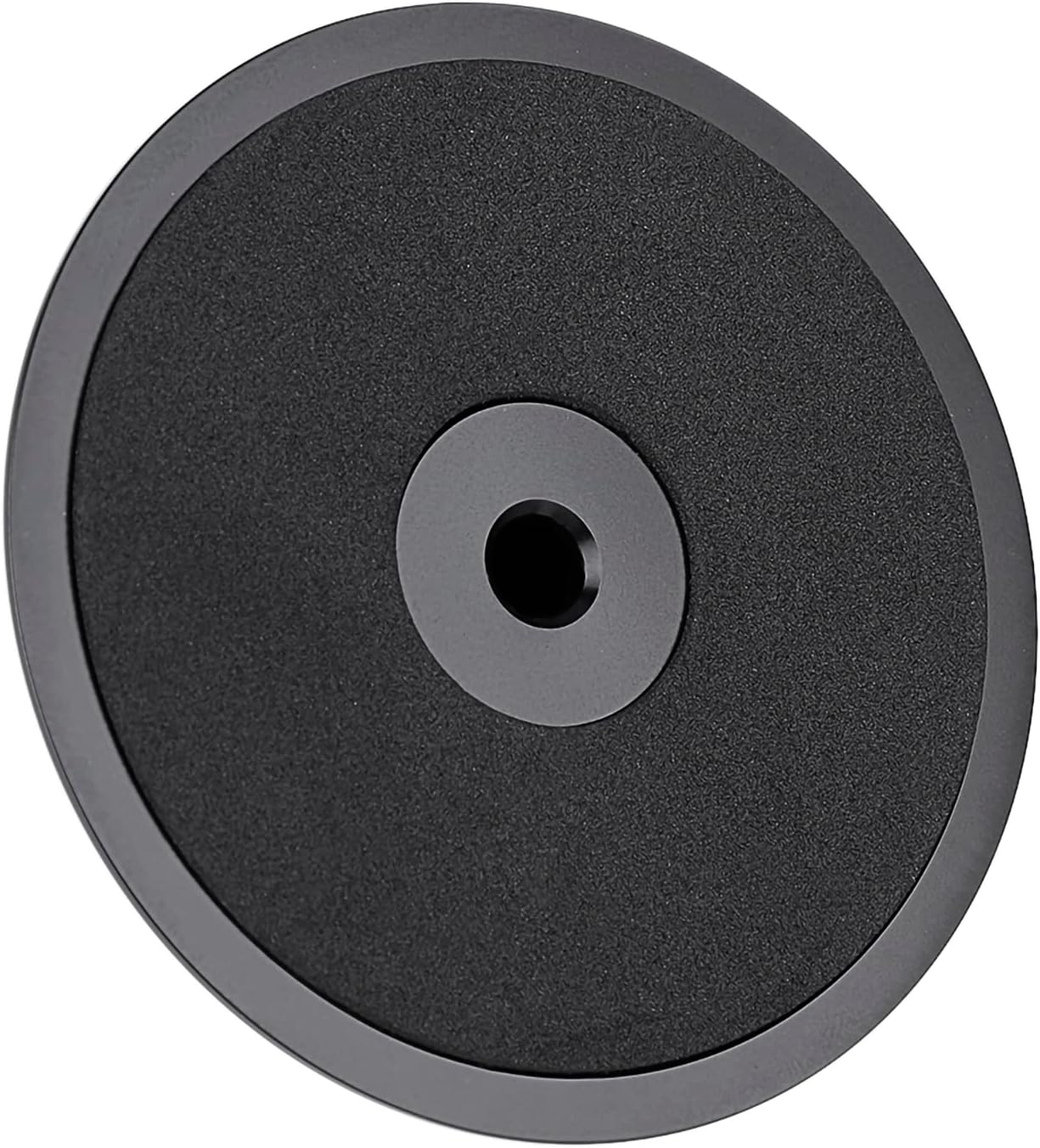 Denash Disc Stabilizer for LP Vinyl Record Players, Aluminum Metal Turntable Balanced Record Weight Clamp(Black)