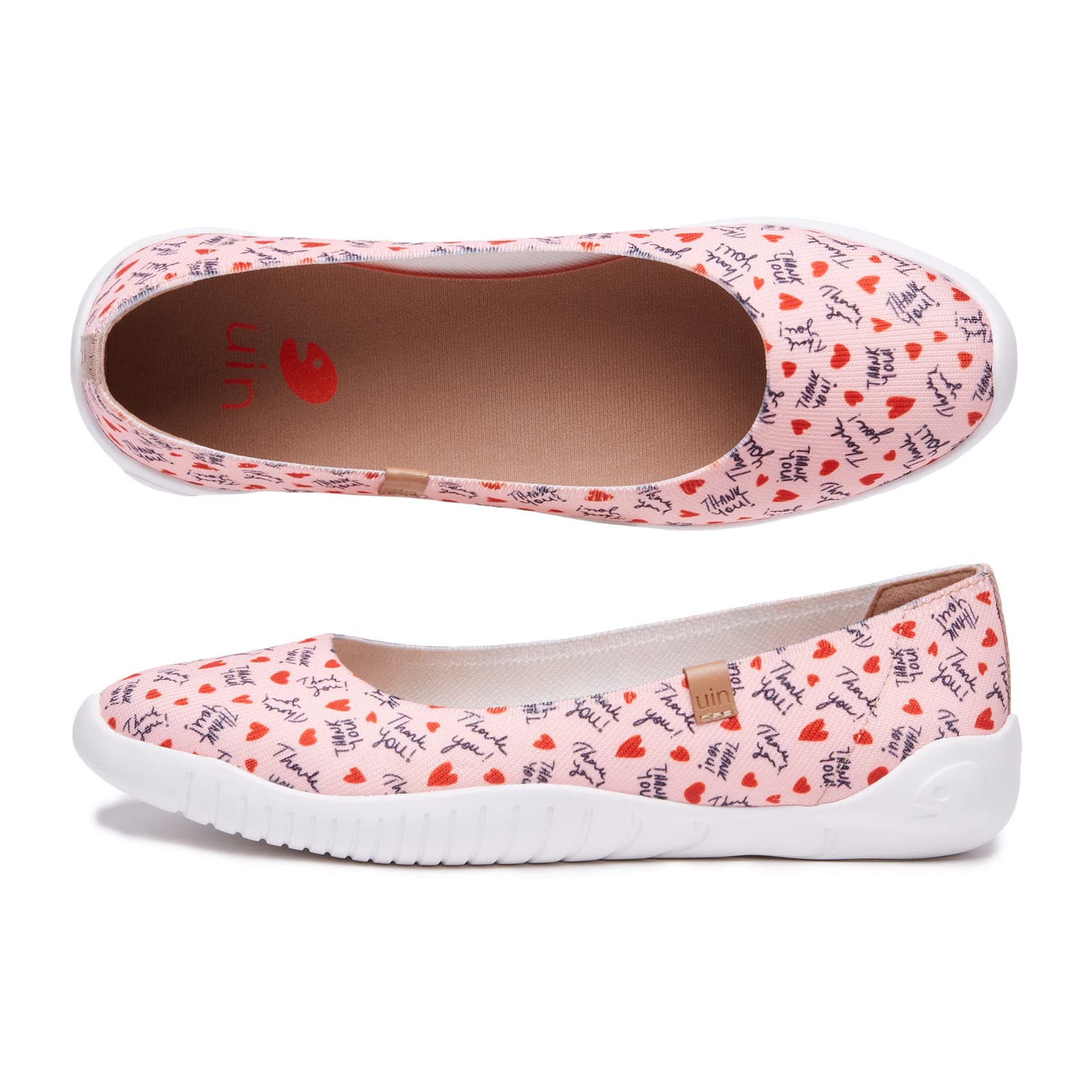 UIN Wandern Slip On Schuhe Damen Rot