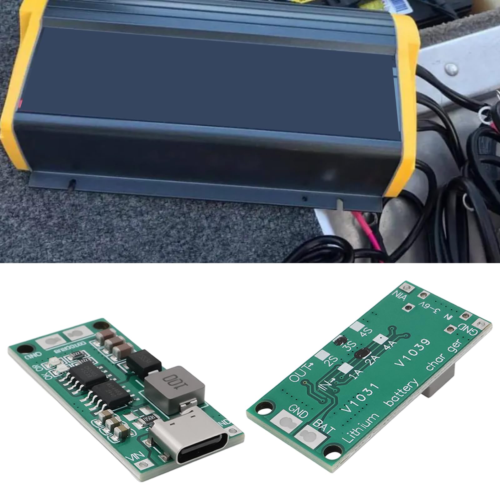 Scheda Di Ricarica Per Batteria Al Litio 3S 12,6V 2A Con USB-C – Modulo Step-up Per Progetti Fai-da-te E Utensili