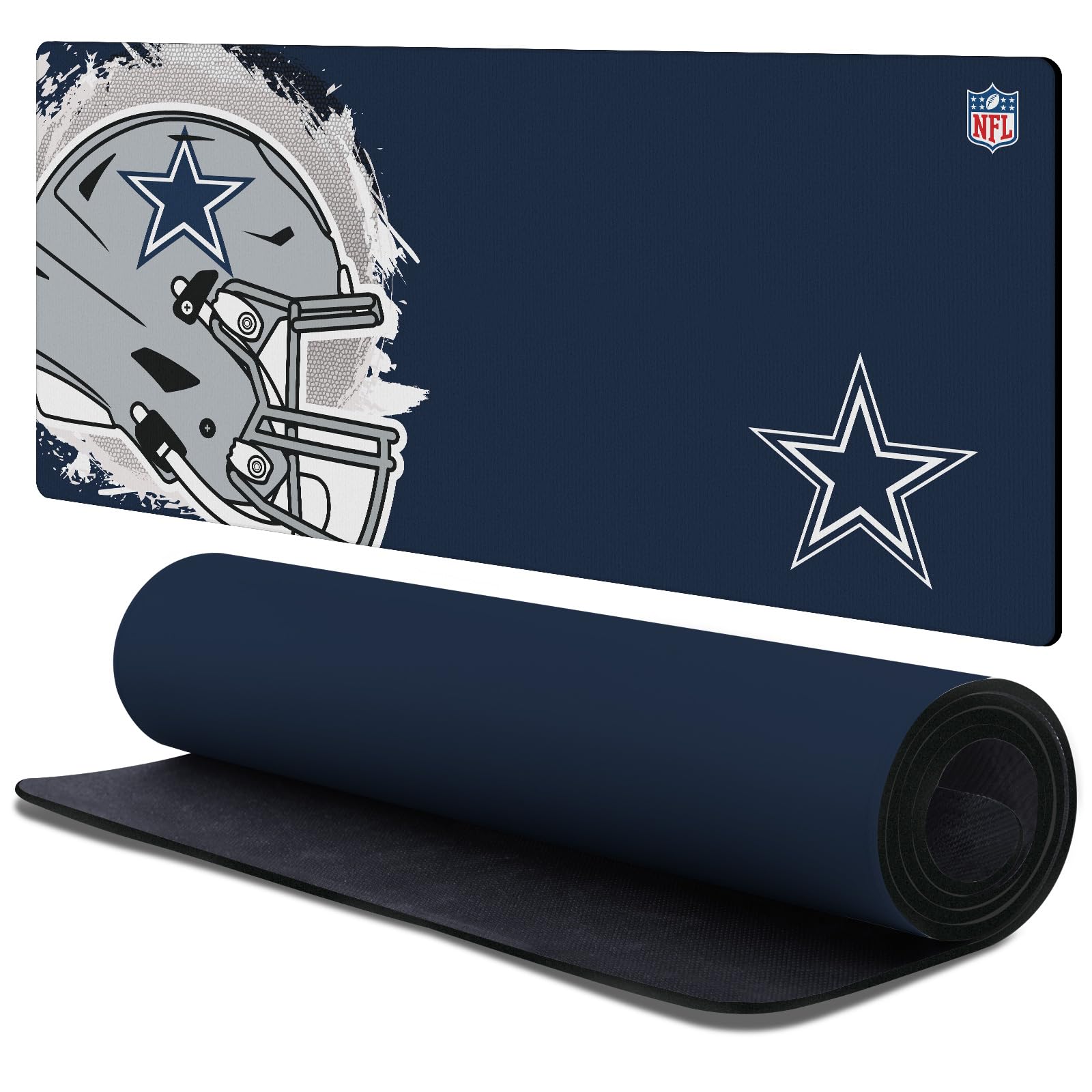 Head Case Designs Officially Licensed NFL Splatter Dallas Cowboys 37.4 x 15.75 x 0.16 inches (900 x 400 mm) - XL Gaming Office Desk PC Keyboard Mouse Mat Pad