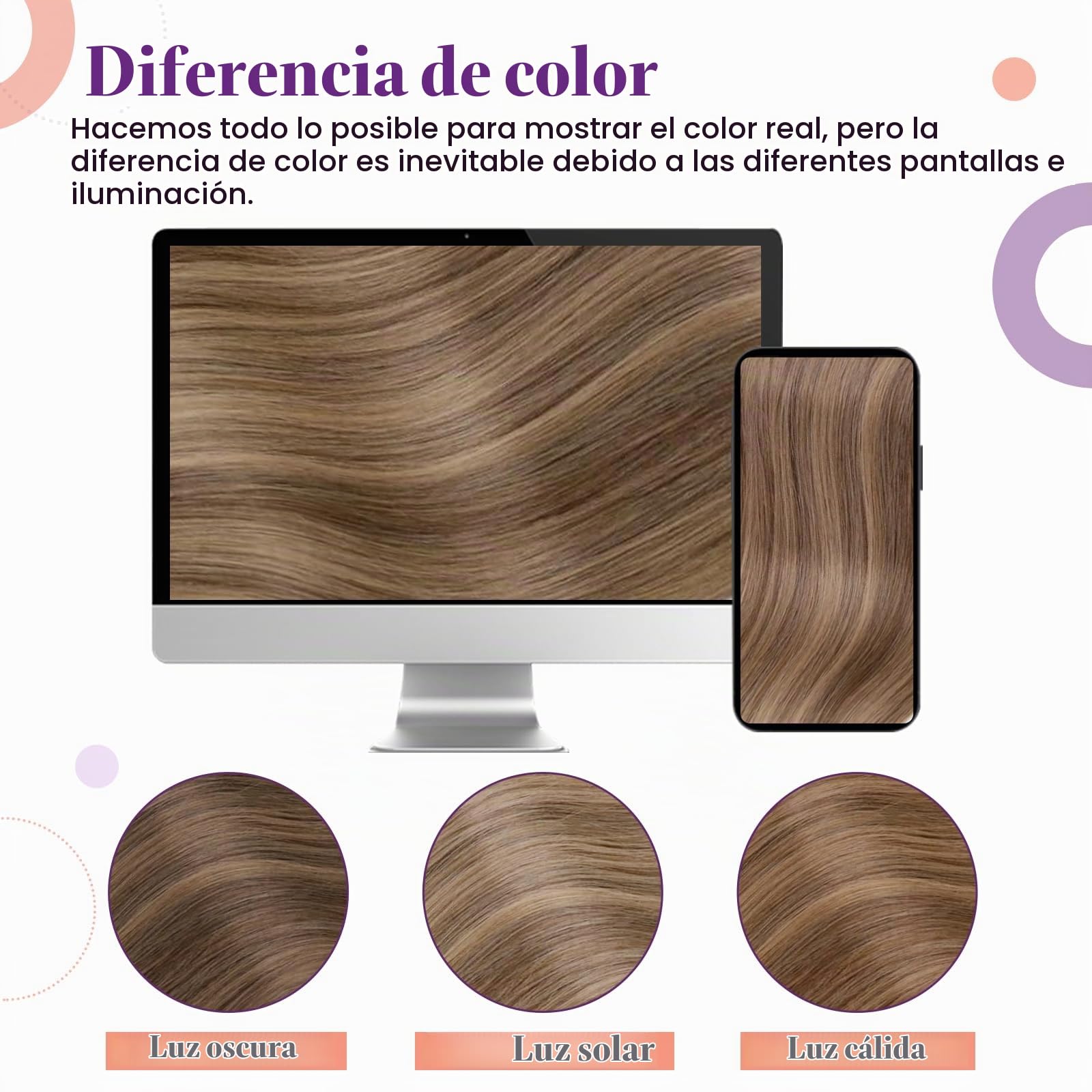LaaVoo Extensiones de Clip de Pelo Natural Balayage Castaño Claro Ombre Rubio Dorado Extensiones Pelo Natural Corto Con Clip 30cm Liso 5 Pieza 70g #8/16/8