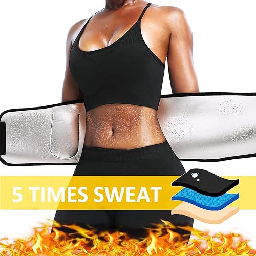 Miniatura 2 de huiming Entrenador de cintura para mujer, traje de sauna, reductor de cintura para mujer, cinturón adelgazante, quemador de grasa del estómago,