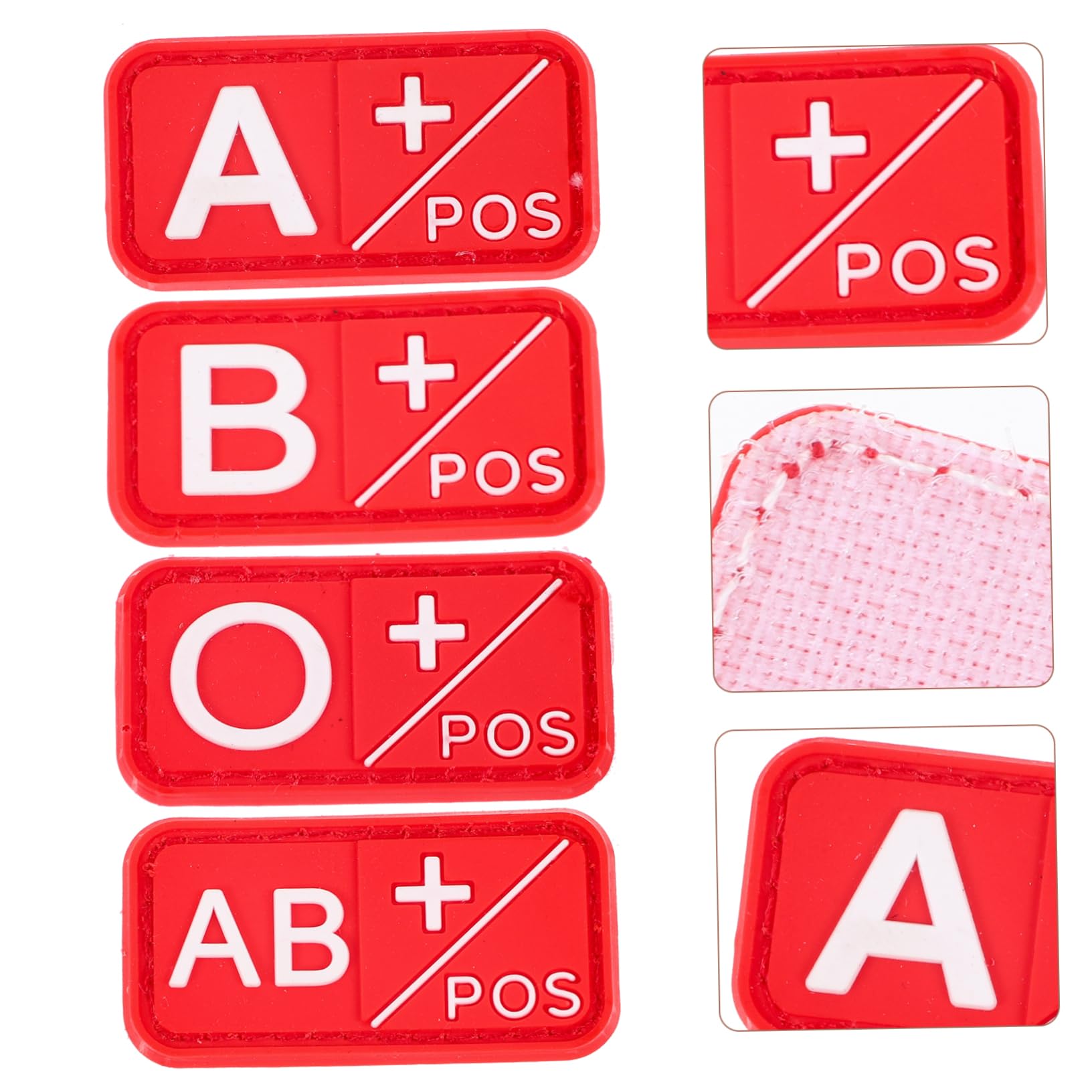 Patch Auto-agrippant Groupe Sanguin B+ (Positif) - Design Camouflage, Réfléchissant, Lot De 2 - 8