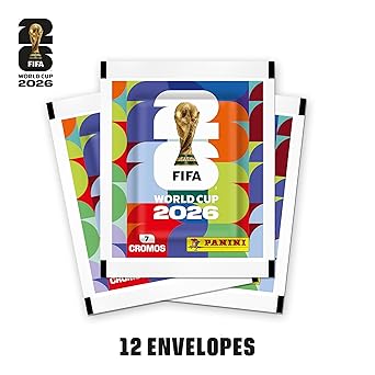Copa do Mundo da FIFA 2026™ Kit com 12 Envelopes de Figurinhas FIFA WORLD CUP 2026™