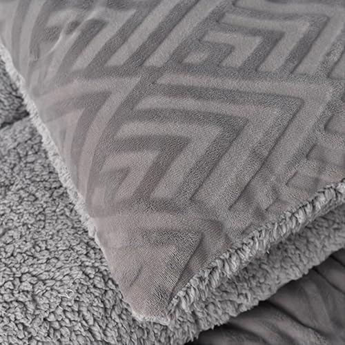 Miniatura 7 de Edredón de plumón, edredón de cachemira, edredón, cachemira y telas dobles, manta de terciopelo de doble cara de felpa mullida transpirable, colcha