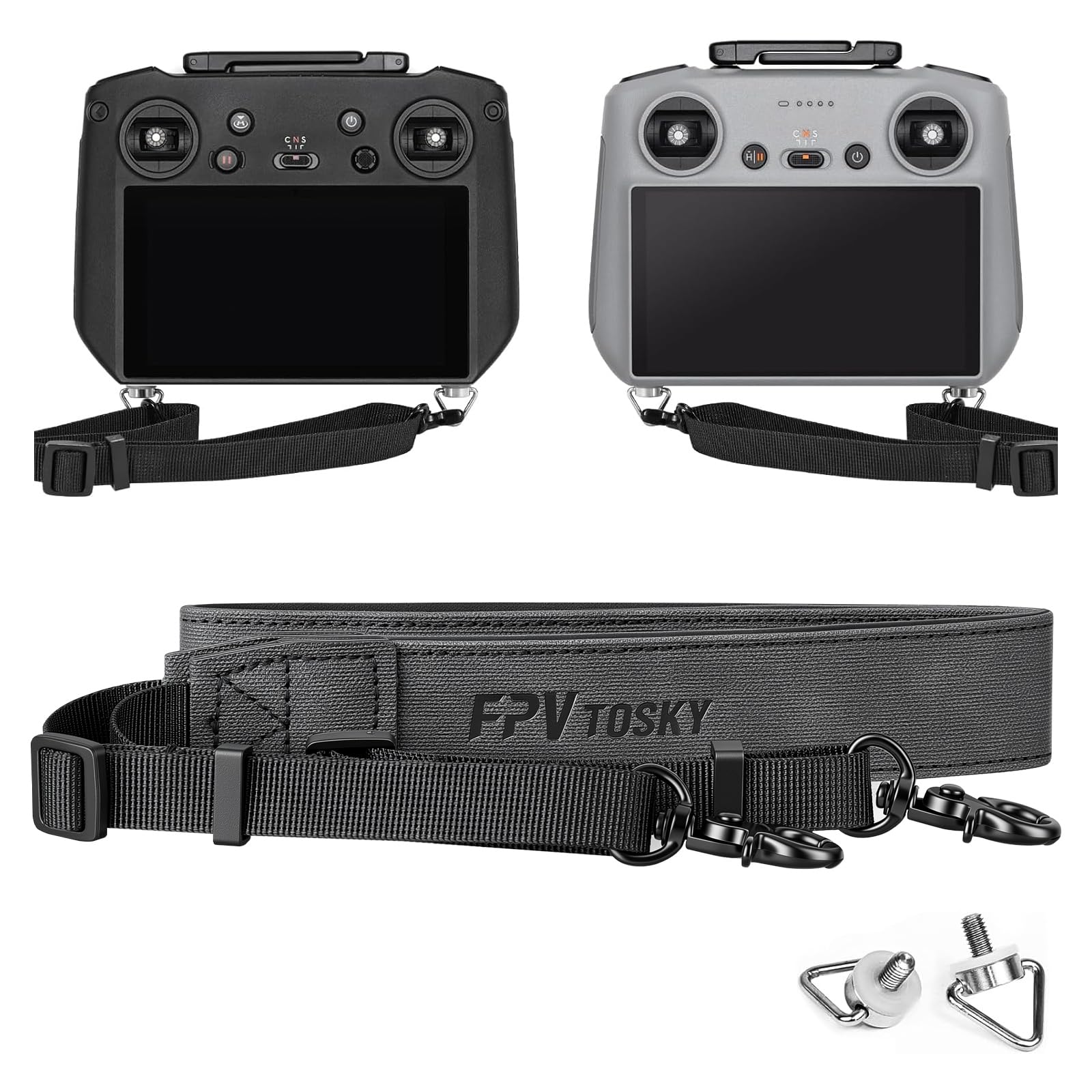 FPVtosky Lanyard für DJI RC/RC 2/RC Pro/RC Plus Controller, Mini 5 Pro/4/3 Pro RC Gurt Neck Strap, Leather Gurt Kompatibel mit Lito X1/Flip/Air 3S/Mavic 4 Pro/Avata 360 Remote Controller Zubehör