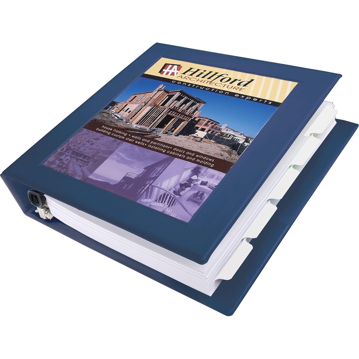 Avery 68059 Framed View Binder, 1.5-Inch Cap EZD Rings, Letter Size, Navy, 1/Each