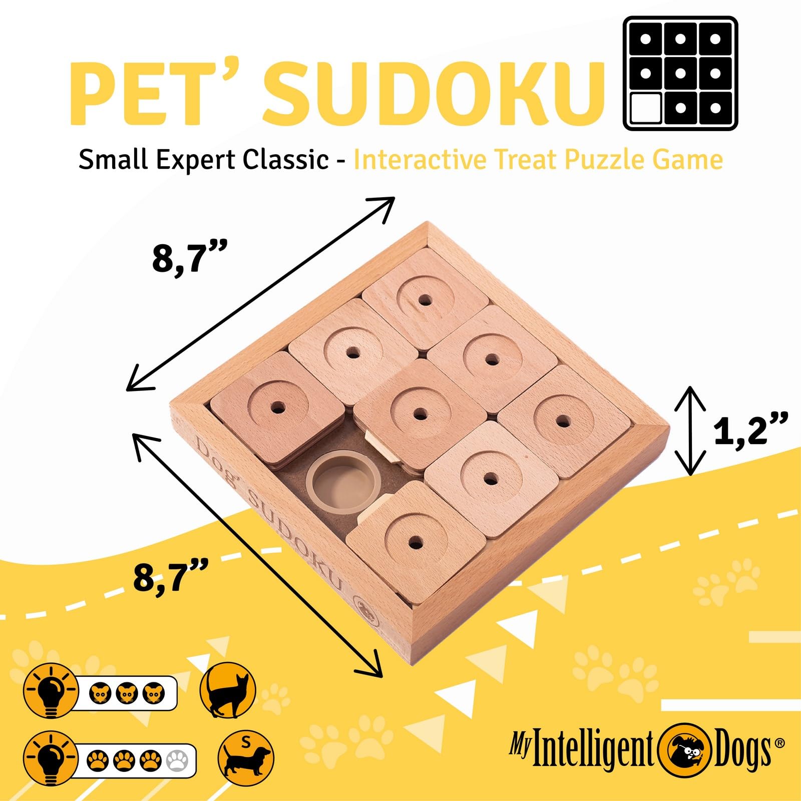 My Intelligent Dogs Sudoku Medium Genie Color - interactief speelgoed voor honden My Intelligent Dogs Sudoku Medium Genie Color - interactief speelgoed voor honden