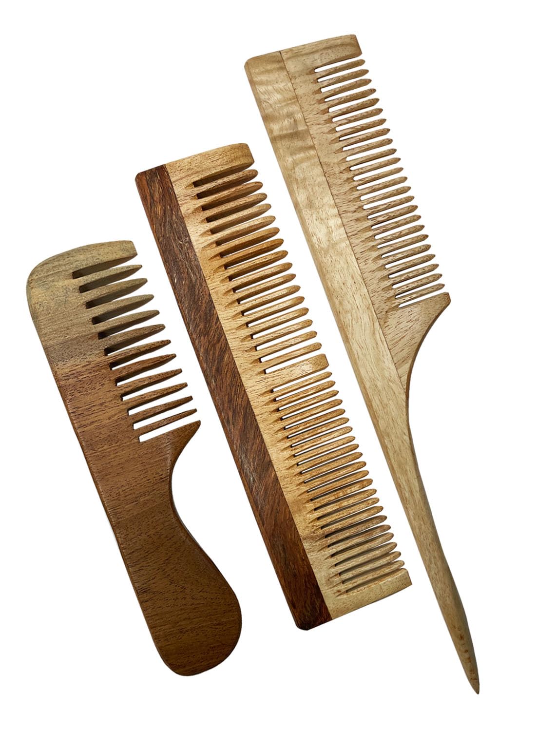 StyleLoft Creation Neem Comb, Wooden Comb | Hair Growth, Hairfall, Dandruff Control | Hair Straightening, Frizz Control | Comb for Men, Women | Treated with Neem Oil, (Model-83)