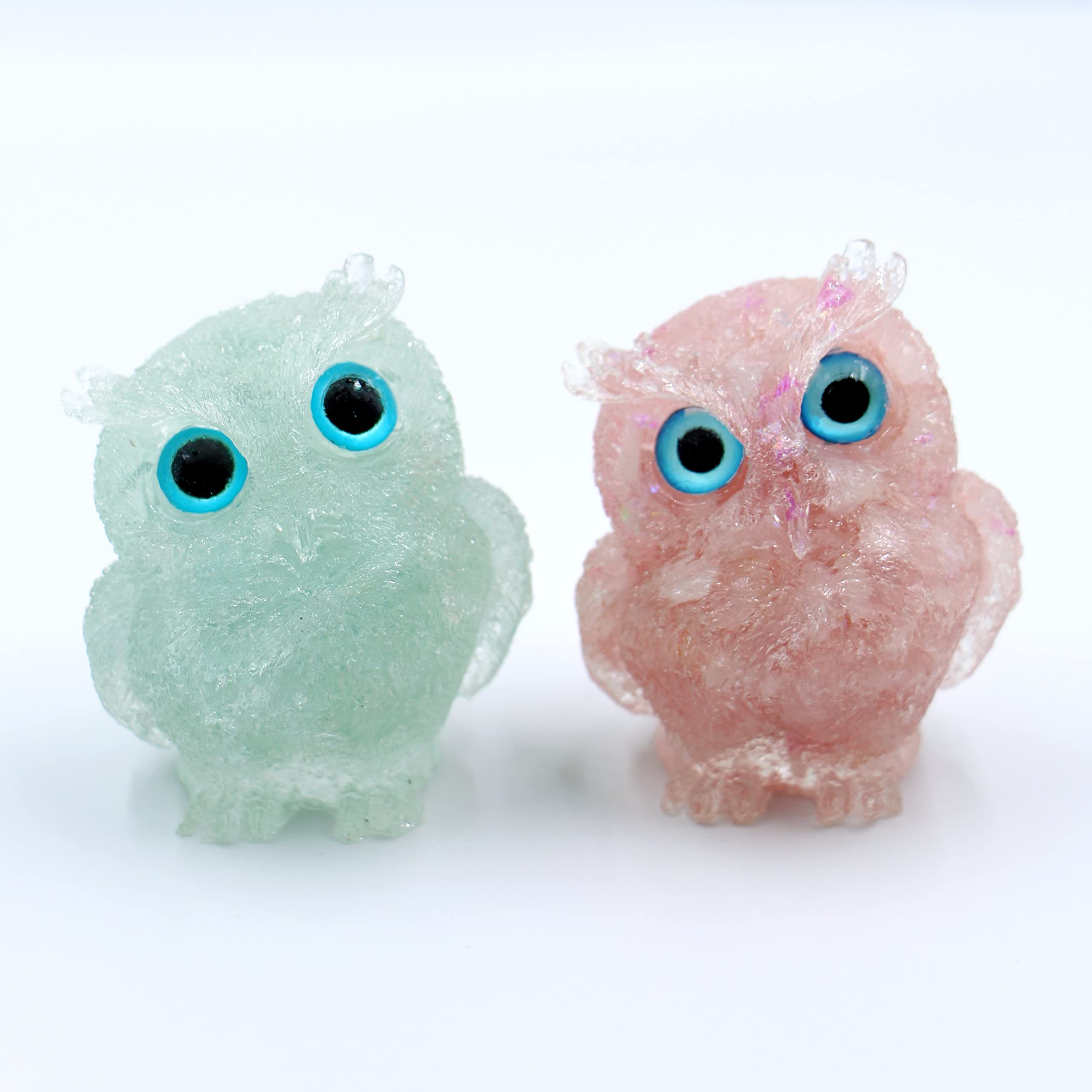 2pcs 2.4in Handcrafted Owl Natural Crystal Stone Epoxy Resin Figurines Collectibles Colorful Ornaments Gifts Desktop Decoration Home Interior Space R 946c76a2 C5d2 497b 8717 060458257eb4.b16643eb2424e6992ba8e7b425162806 2 thumbnail image