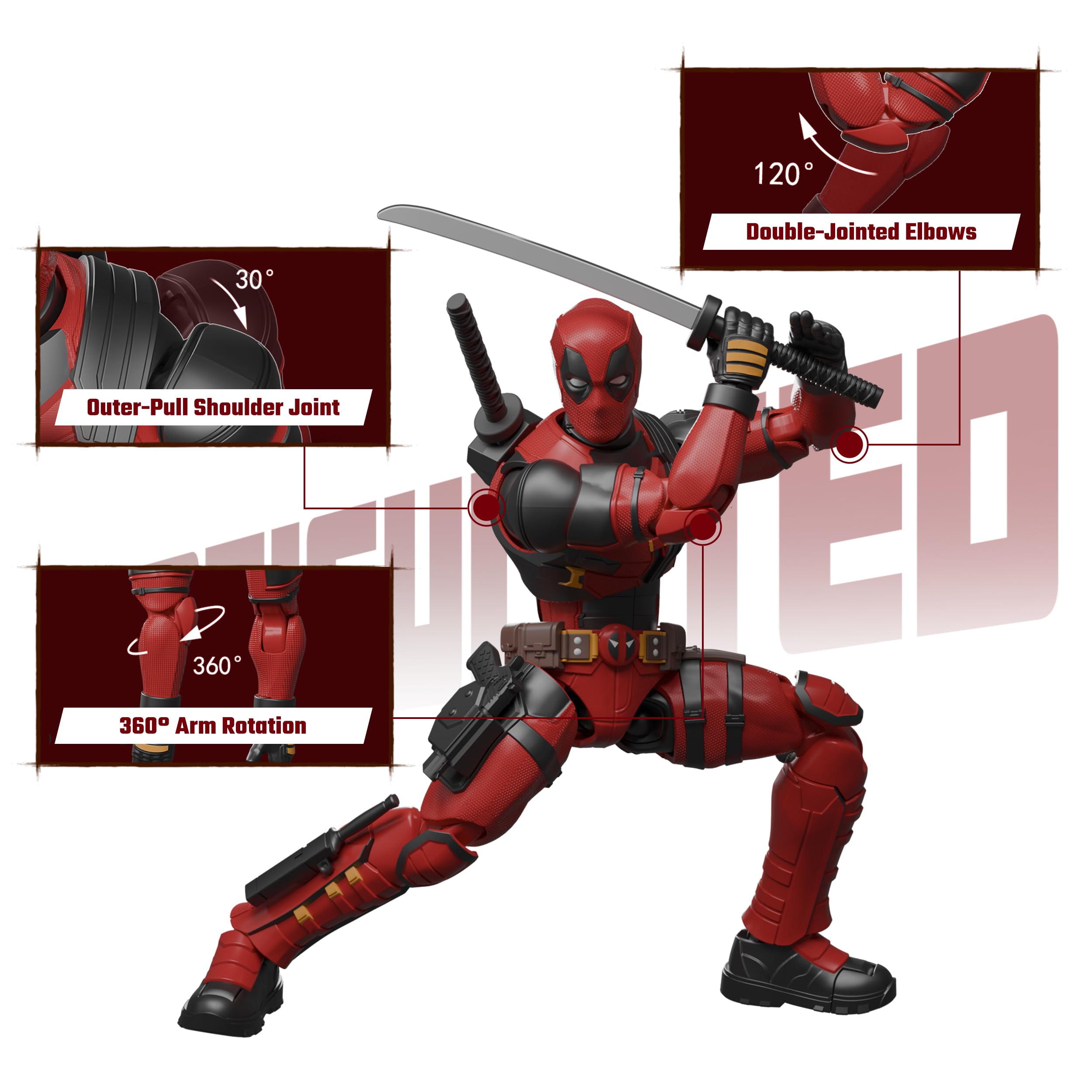 Amazon | Blokees Marvel CC04 デッドプール ABS樹脂製 組み立て式