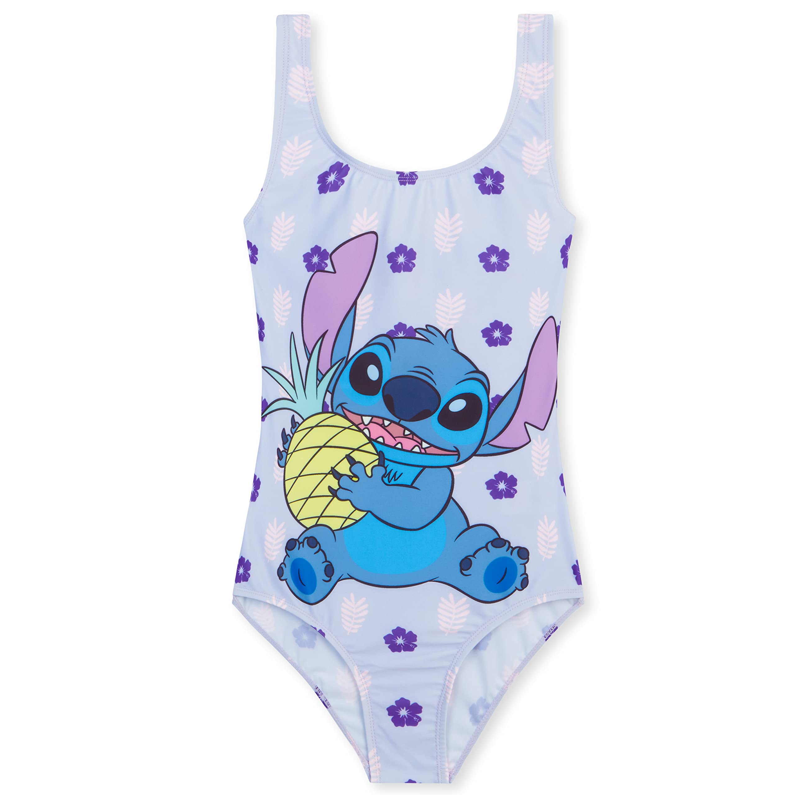 Disney Stitch Pieza Única Bañador para Niñas, Piscina y Playa - Regalo para Niñas