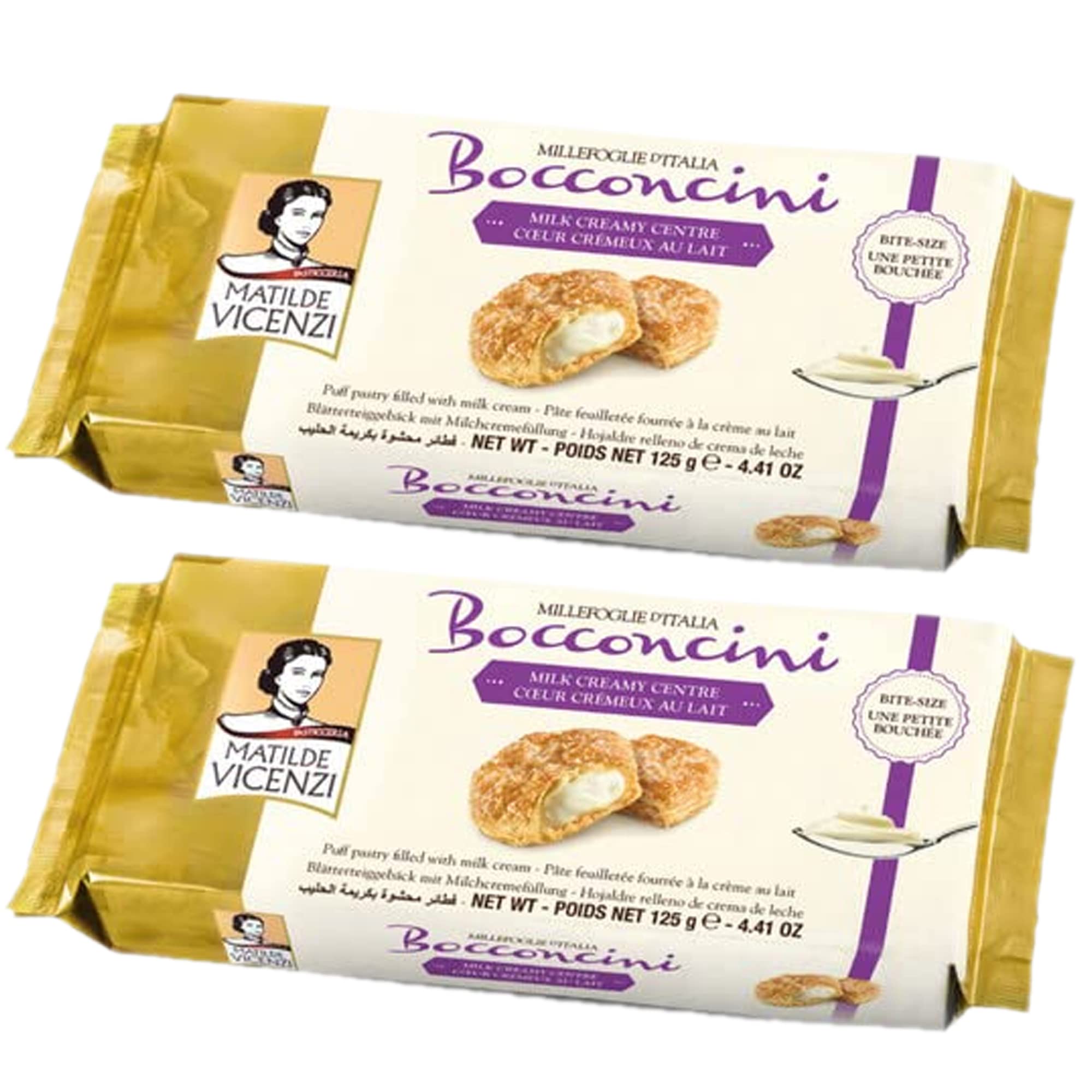 See full amazon price history chart for MATILDE VICENZI Bocconicini Puff Pastry Filled With Milk Cream | GMO Free | No Preservatives & No Artifical Colours | Delicious Milk Cream - 125gm(Pack of 2) MATILDE VICENZI Bocconicini Puff Pastry Filled With Milk Cream | GMO Free | No Preservatives & No Artifical Colours | Delicious Milk Cream - 125gm(Pack of 2) (B09T6NJB99) Amazon Price History, Amazon Price Tracker