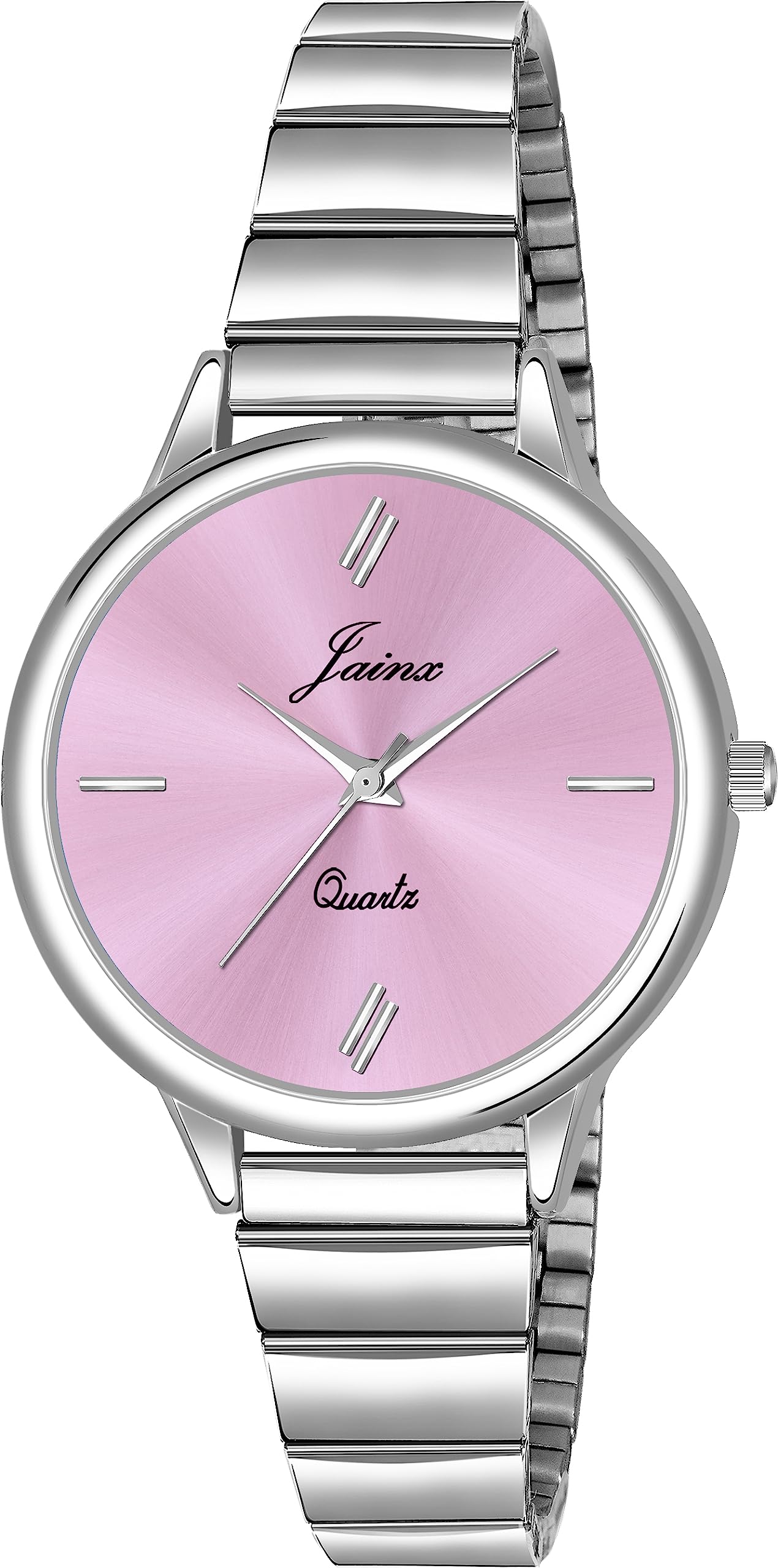 jainx Pink Dial Steel Chain Analog Wrist Watch for Women - JW8529 (B0C81HLNLB) Amazon Price History, Amazon Price Tracker
