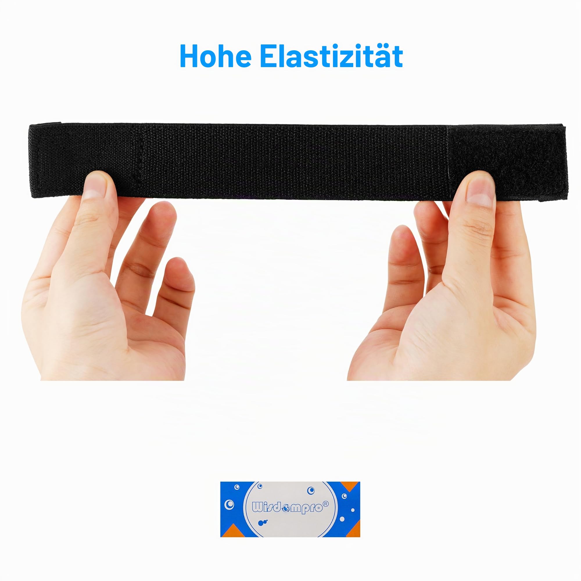 Wisdompro Elastische Klettverschluss Gürtelschlaufe 4 Stück, Belt Keeper für 5-5,7 cm Breite Gürtel, Gürtelschlaufen für Polizei/militär/taktischer Gürtel(Schwarz)
