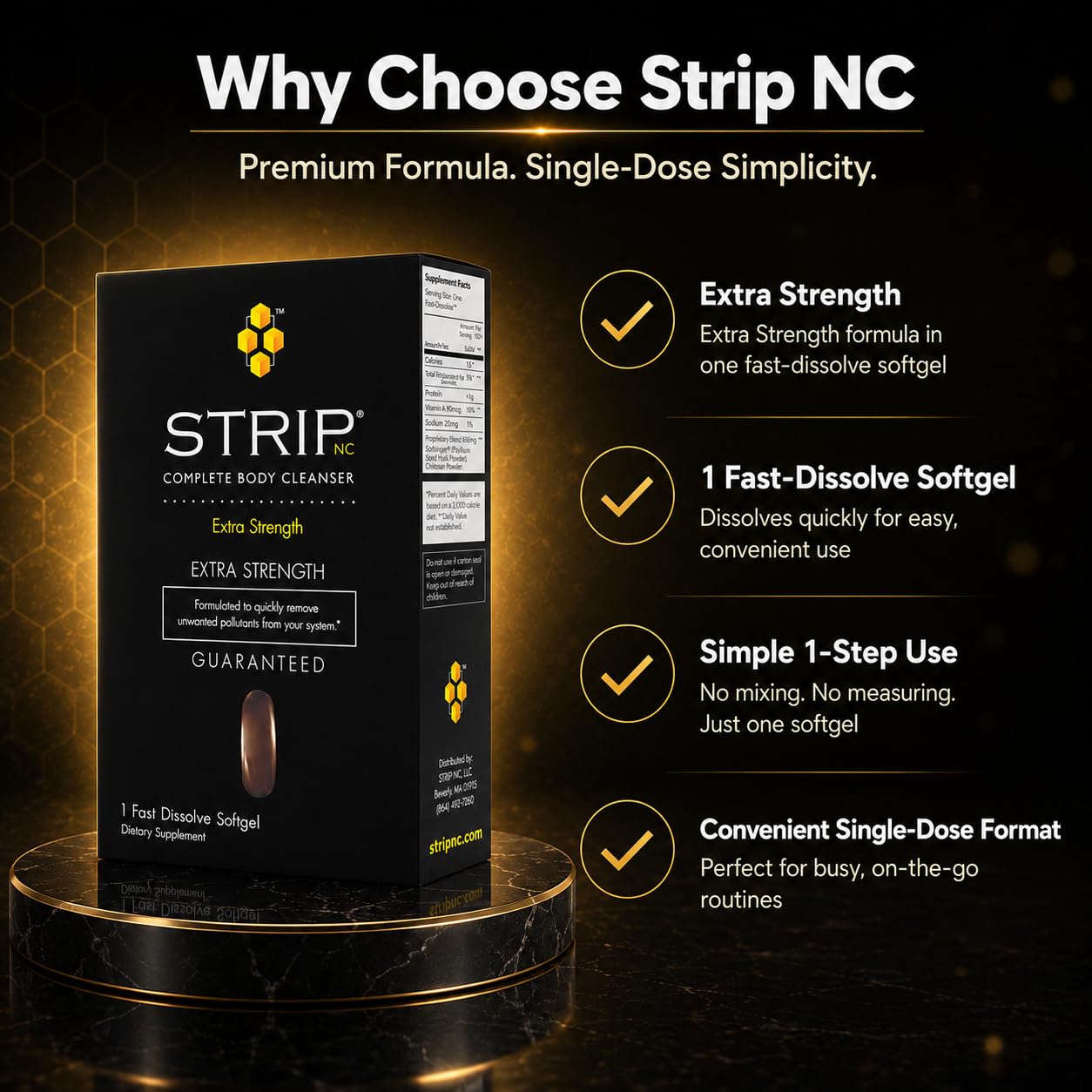 Strip NC Extra Strength Complete Body Cleanser - 1 Fast Dissolve Softgel — Amazon image 3