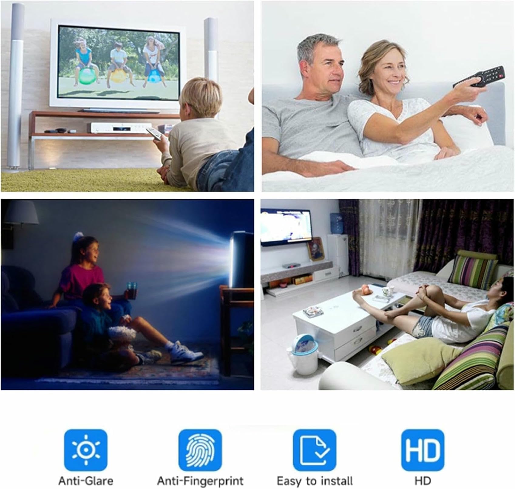 32-75 Zoll Matt TV Screen Protector Anti-Blue Light/Anti Blend Filter Film Relief Eye Dehnung LCD-Display-Beschützer Für LCD-LED-OLED HDTV ~/